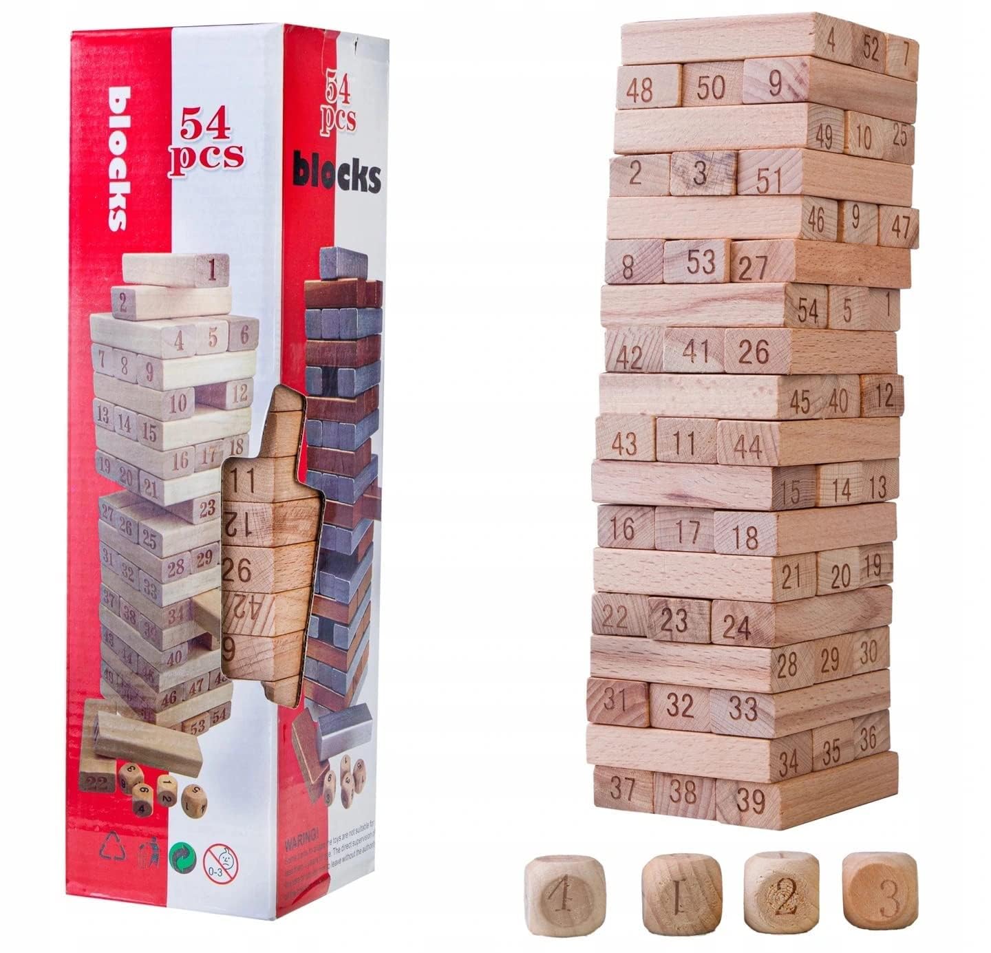 Yetli 54 Wooden Blocks Game for Kids Learning Toys Puzzle Games Educational Toys Gift for 5 to 10 Year Kids Boys Girls (Wood Color) (B0CB16ZSSV) Amazon Price History, Amazon Price Tracker