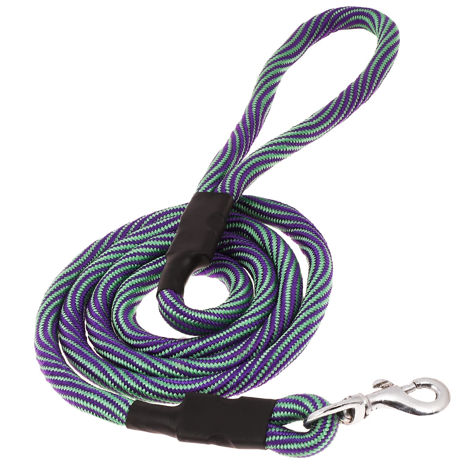 Petyantra Dog Leash Lead, Heavy Duty 9 mm x 5 FT Comfortable Strong Rope Slip Leash for Large, Medium & Small Dogs No Pulling Pet Training Leash with Reflective Threads (Purple) (B0B34X4QPP) Amazon Price History, Amazon Price Tracker