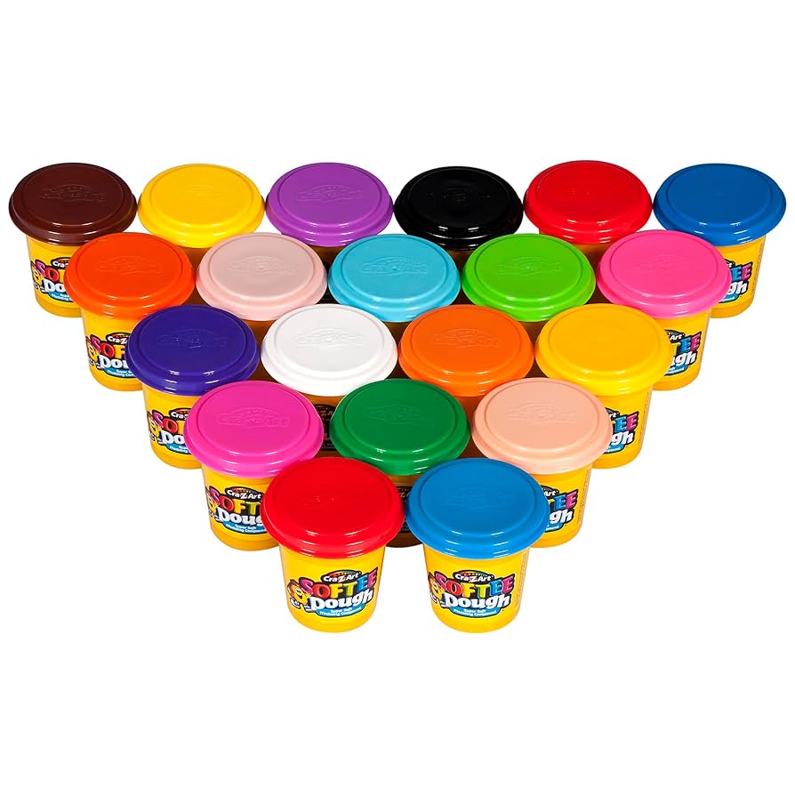 Clay　セット Cra-Z-Art Softee Dough Multicolor Dino Glow Dough, 1 Dough