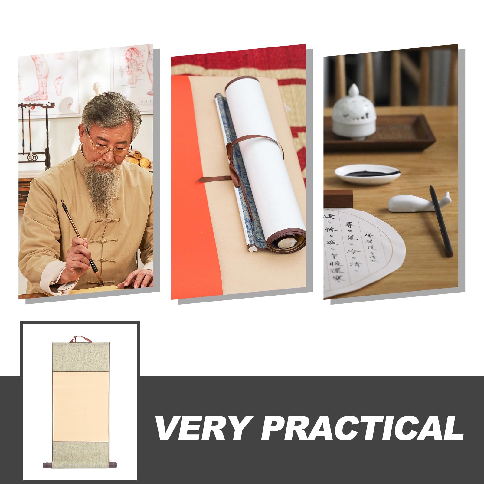 Rotolo Di Carta Xuan Cinese Per Calligrafia - Carta Da Parati Stile Tradizionale Per Ufficio E Casa - Foto 8