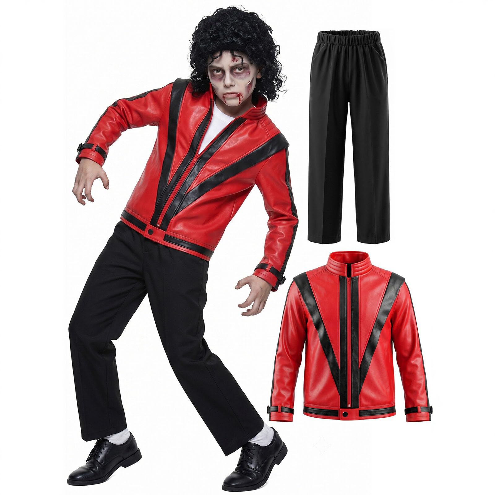 Dancer Rocker Star MJ Costume, Pop Star Costume Kids,80s Pop Set
