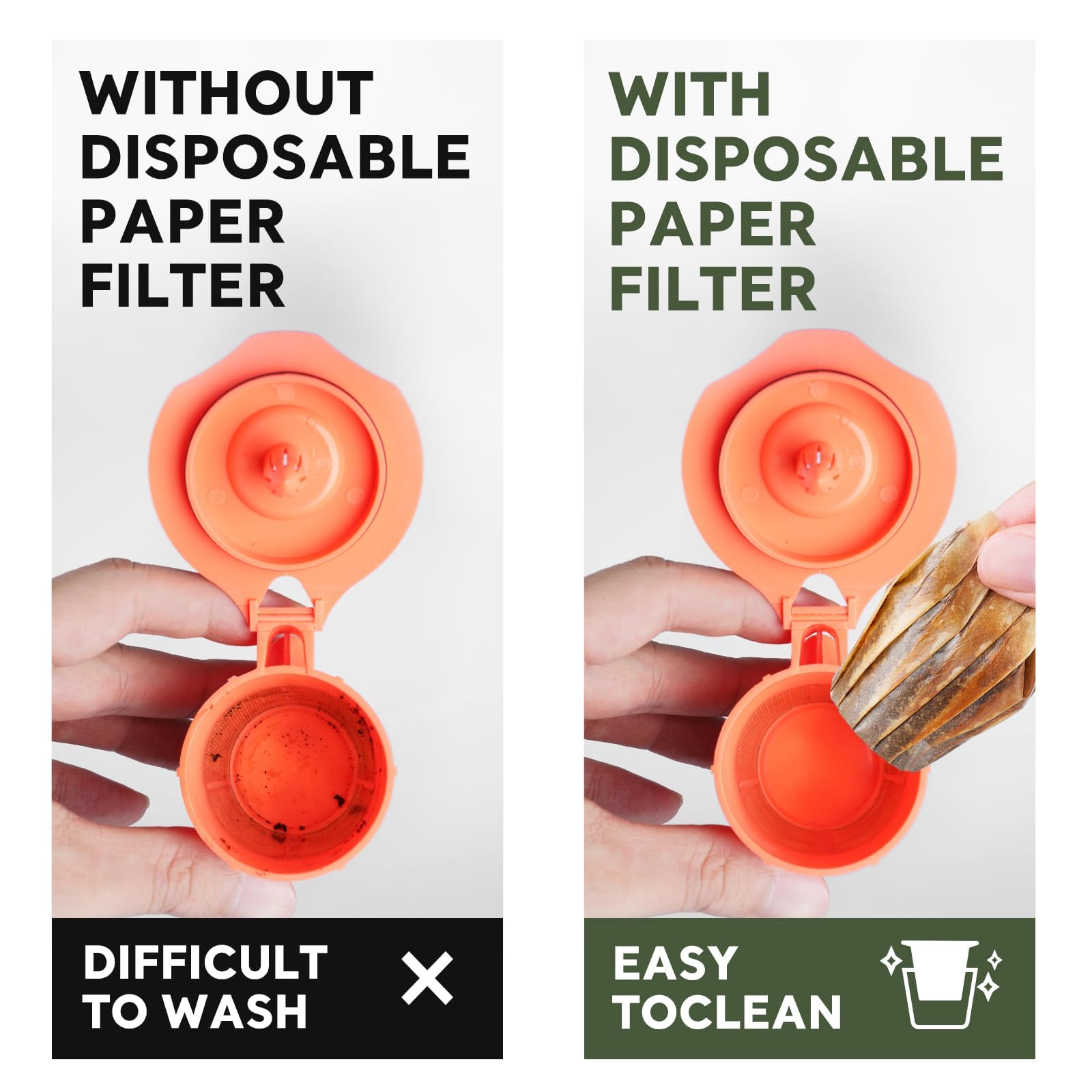 Lot de 200 filtres à café jetables en papier K Cup pour cafetière simple 2.0 K-eurig réutilisables, dosettes de café K-Cup, compatibles avec la plupart des marques de filtre à portion unique 2,0 K