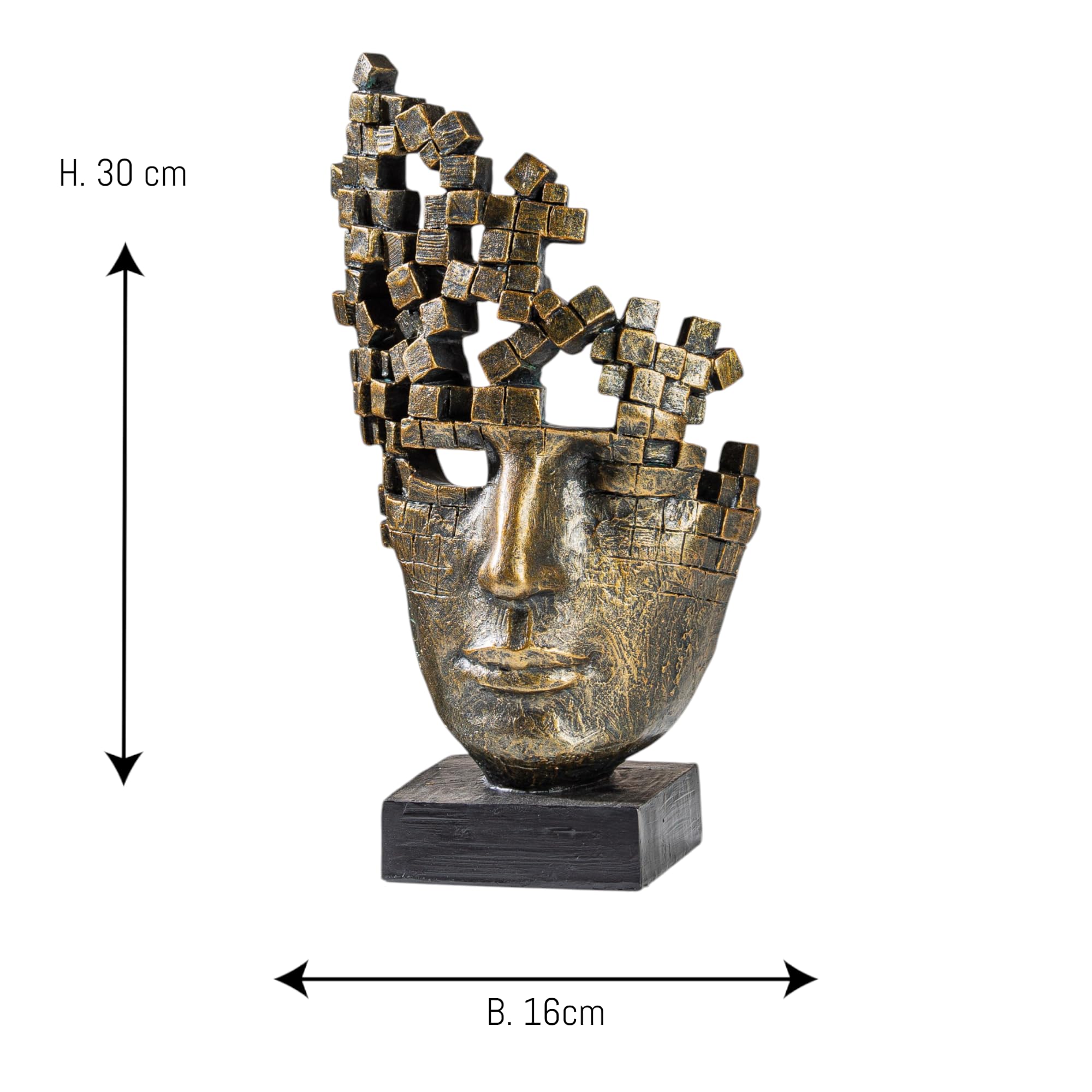 Een bronzen beeld/sculptuur van een duikende man, ''THE DIVE
