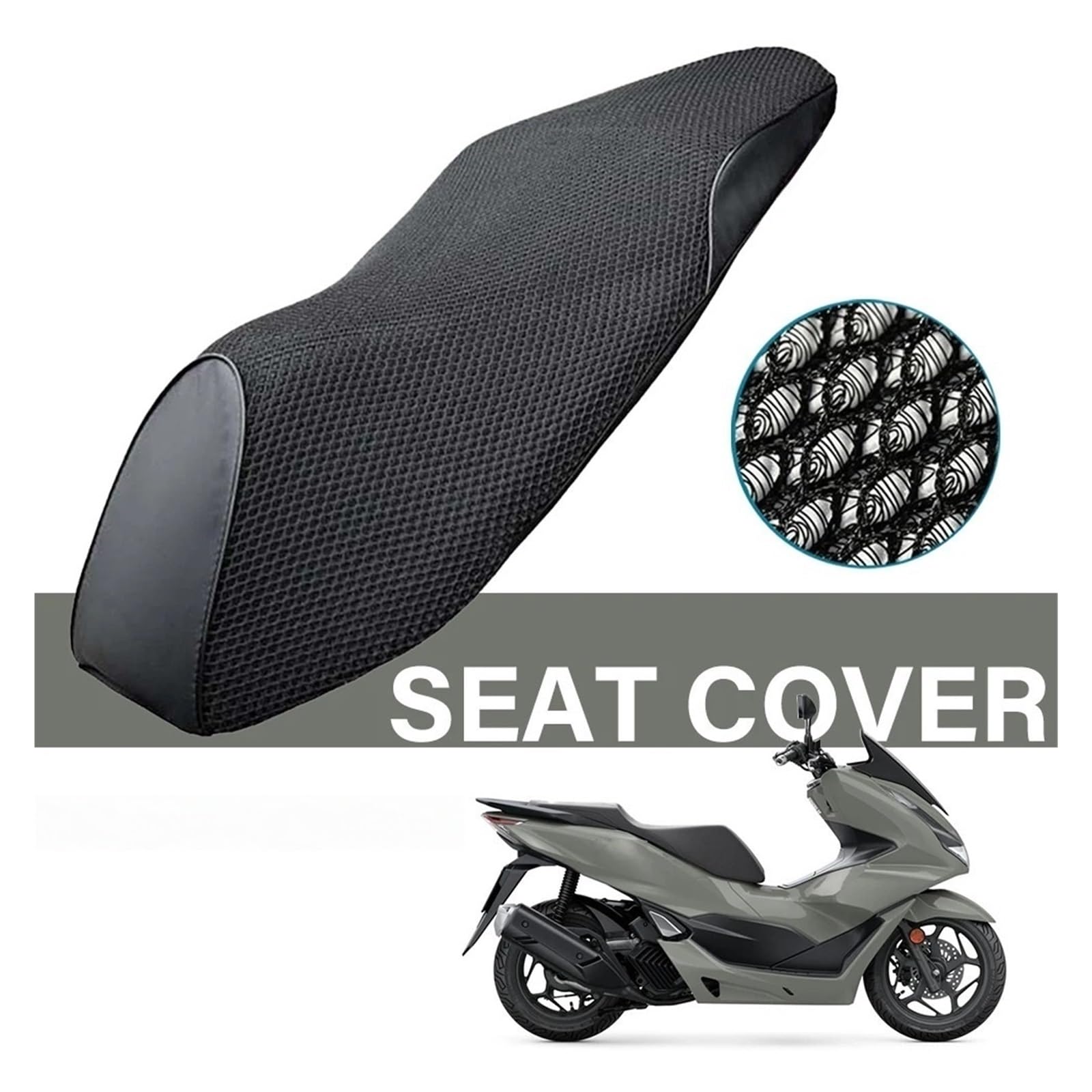 coprisedile per moto Per Honda PCX125 per scooter per Moto per coprisedile Tessuto traspirante resistente al sole per sedile