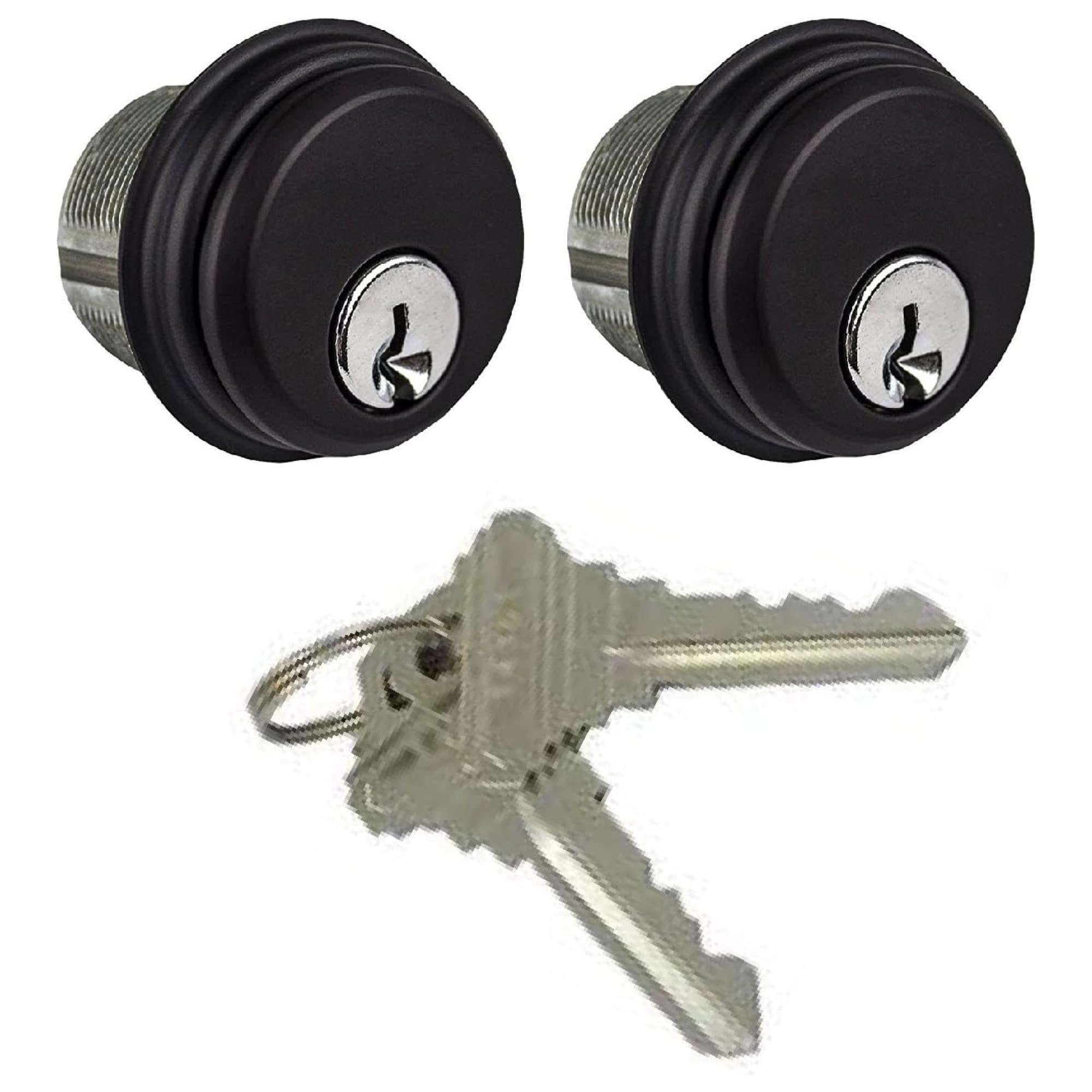 Pacific Doorware Commercial Mortise Lock Cylinder, Bronze, 2 Pack
