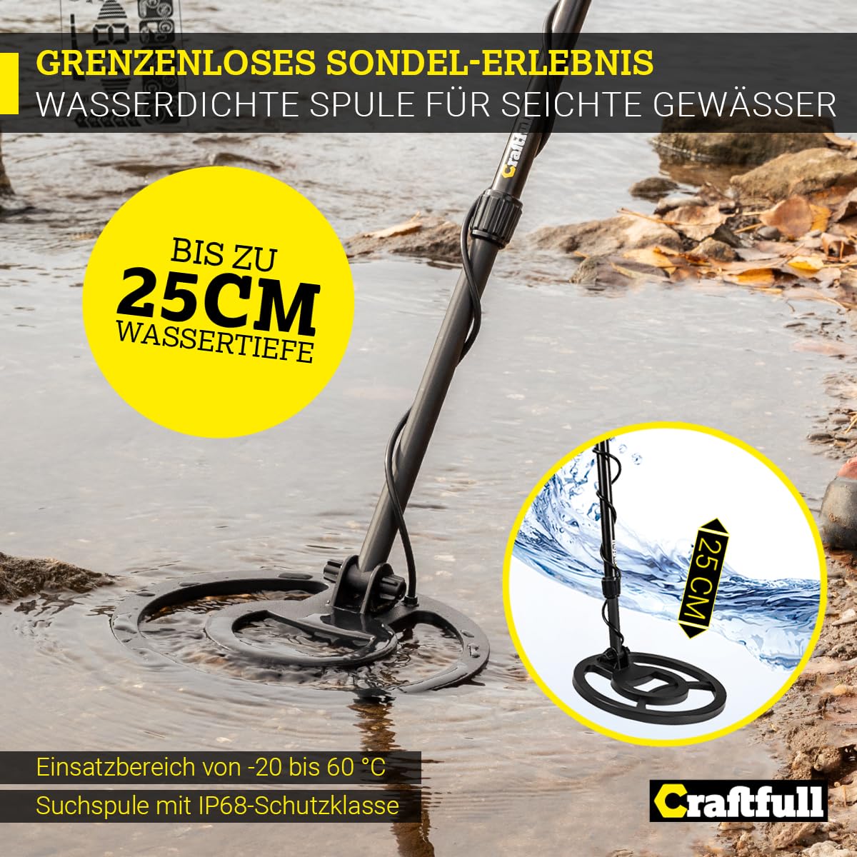 Craftfull Metalldetektor Xplorer | Metalldetektoren für Kinder & Erwachsene