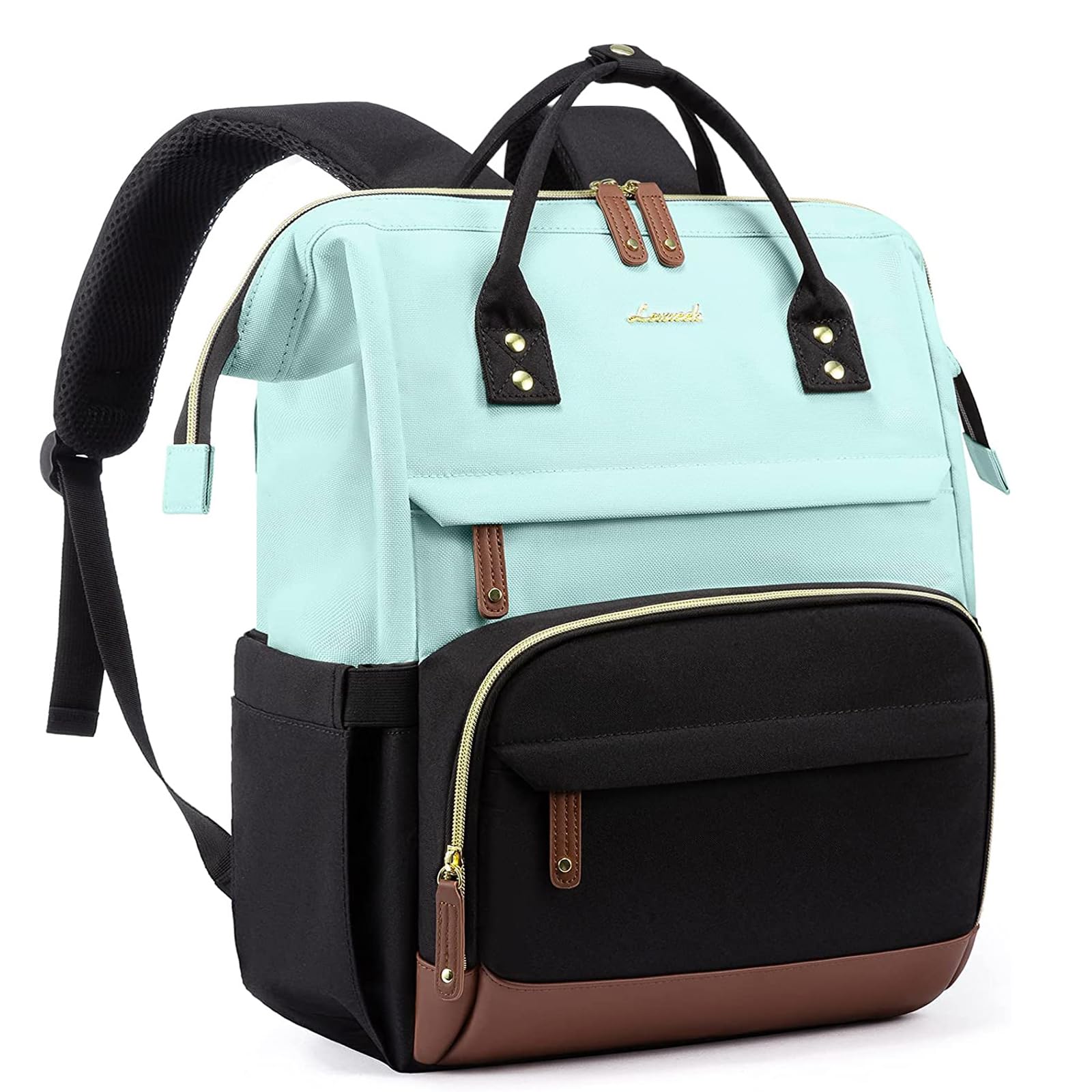 LOVEVOOK Laptop Backpack for Women, 15.6 Inch Work Business Backpacks Purse With Large Capacity, Waterproof Nurse Bag College Bookbag for School,