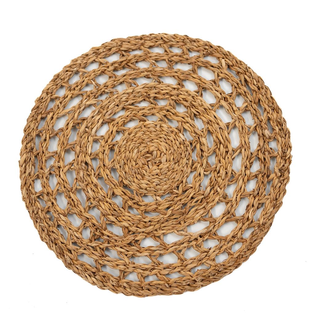 Arthur Cameron Natural - Sherpur Seagrass Woven Placemats For Dining Table - Handcrafted Home Decor