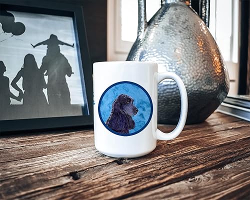 Miniatura 5 de Caroline's Treasures SS4747-BU-CM15 Cocker Spaniel - Taza de café de cerámica apta para lavavajillas, apta para microondas, 15 onzas, SS4747, 15