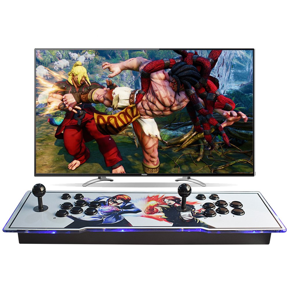 MOSTOP Arcade Games Console 1080P 3D & 2D Games Arcade Joystick 2 Players Pandora's Box 3D King of F