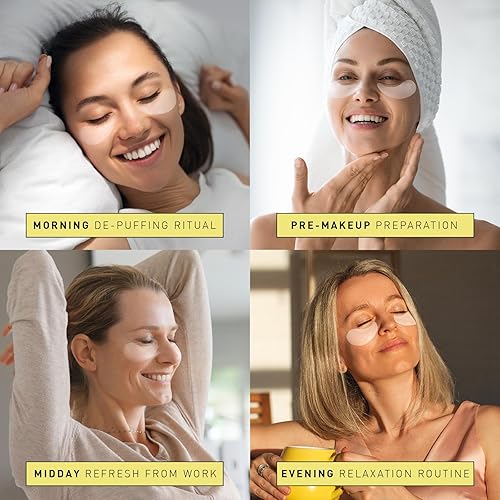 Miniatura 15 de Enaskin Naturals Parches debajo de los ojos para ojos: 30 pares de mascarillas de gel de ojos de colágeno de retinol - Reduce las arrugas hinchadas