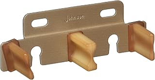 LE JOHNSON 2135PPK1 Bypass Door Adjustable Guide, For 3/4-Inch Or 1-3/8-Inch Doors, Wood Tone Finish