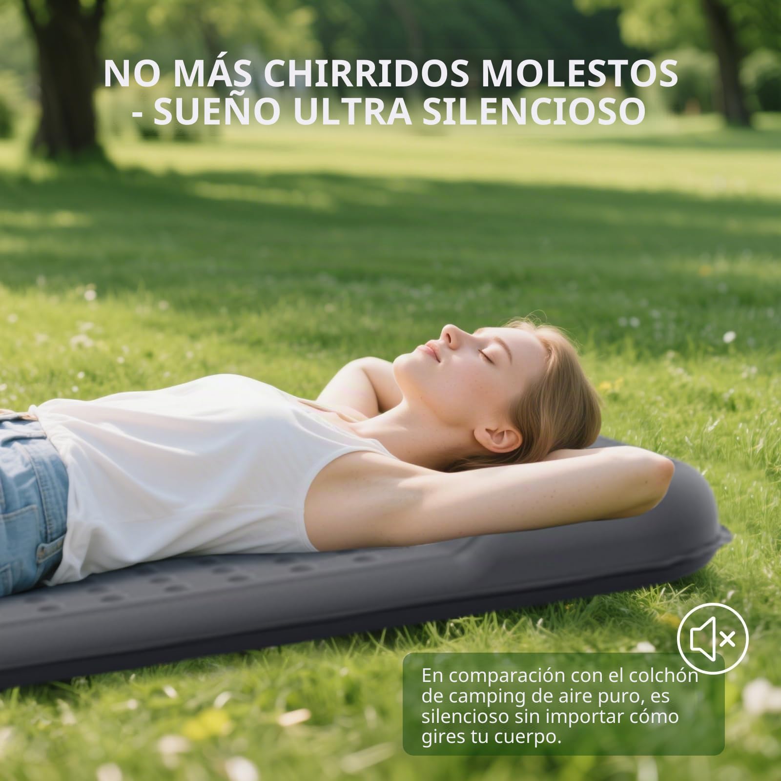 HiiPeak Colchoneta aislante R de 9,5 – Colchón de camping extratermal con almohada, colchón de aire aislado de espuma para invierno y verano, cómoda colchoneta para dormir para camping, al aire libre