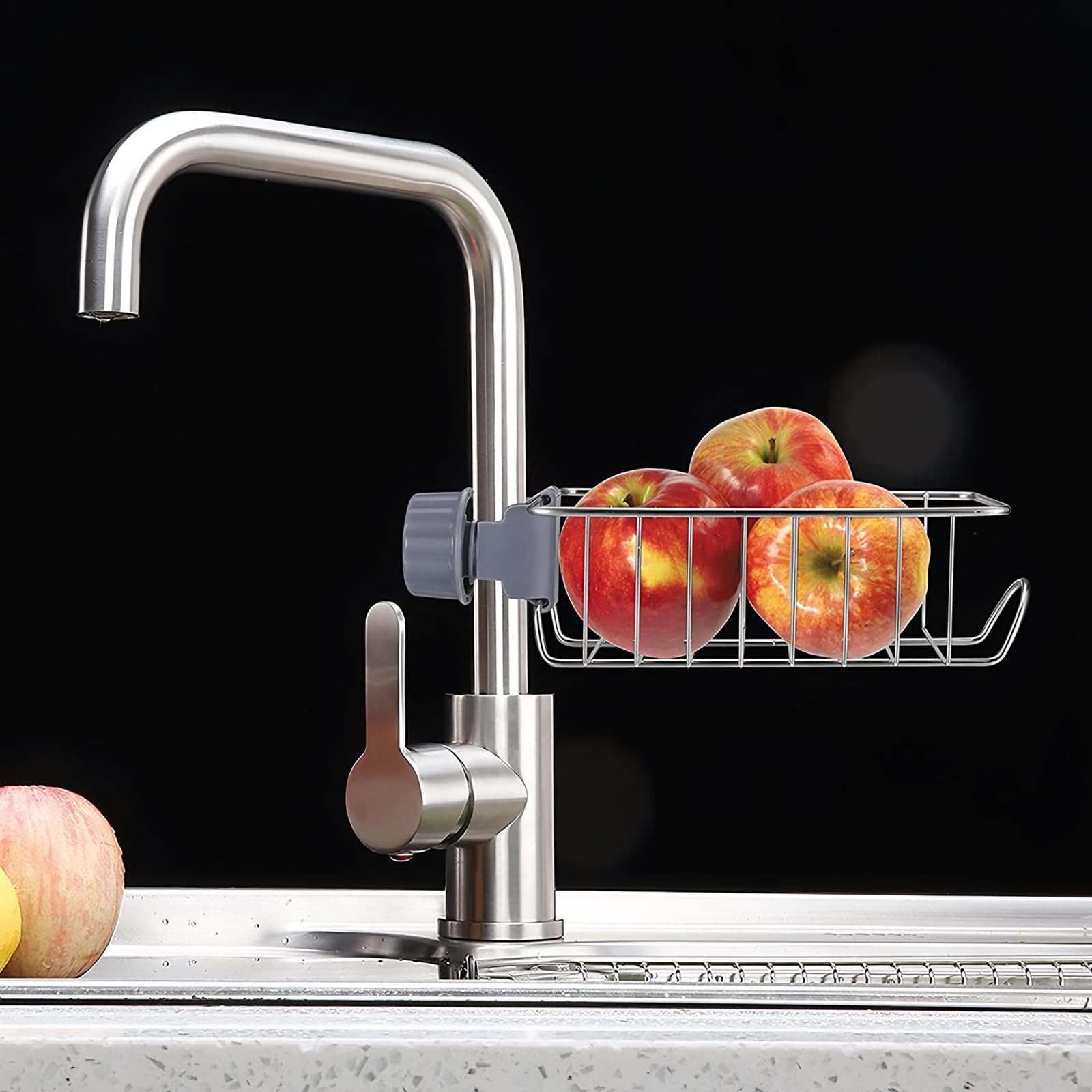 3 Portasapone Per Asta Doccia - Inox, Senza Foratura, Per Diametri 18-27mm, Antiruggine