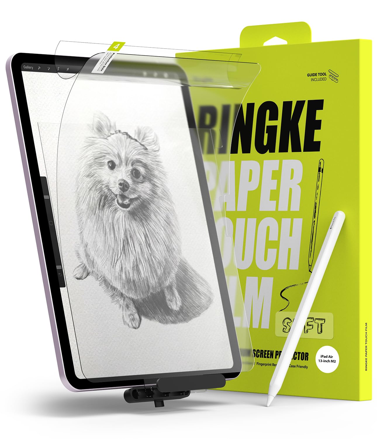 Ringke Paper Touch Film [Soft / 2 Pack] for iPad Air 13 inch (M2, 2024), Anti-Glare Matte PET Paper Texture for Drawing Writing Screen Protector with Easy Installation Tool (B0D684GW12) Amazon Price History, Amazon Price Tracker