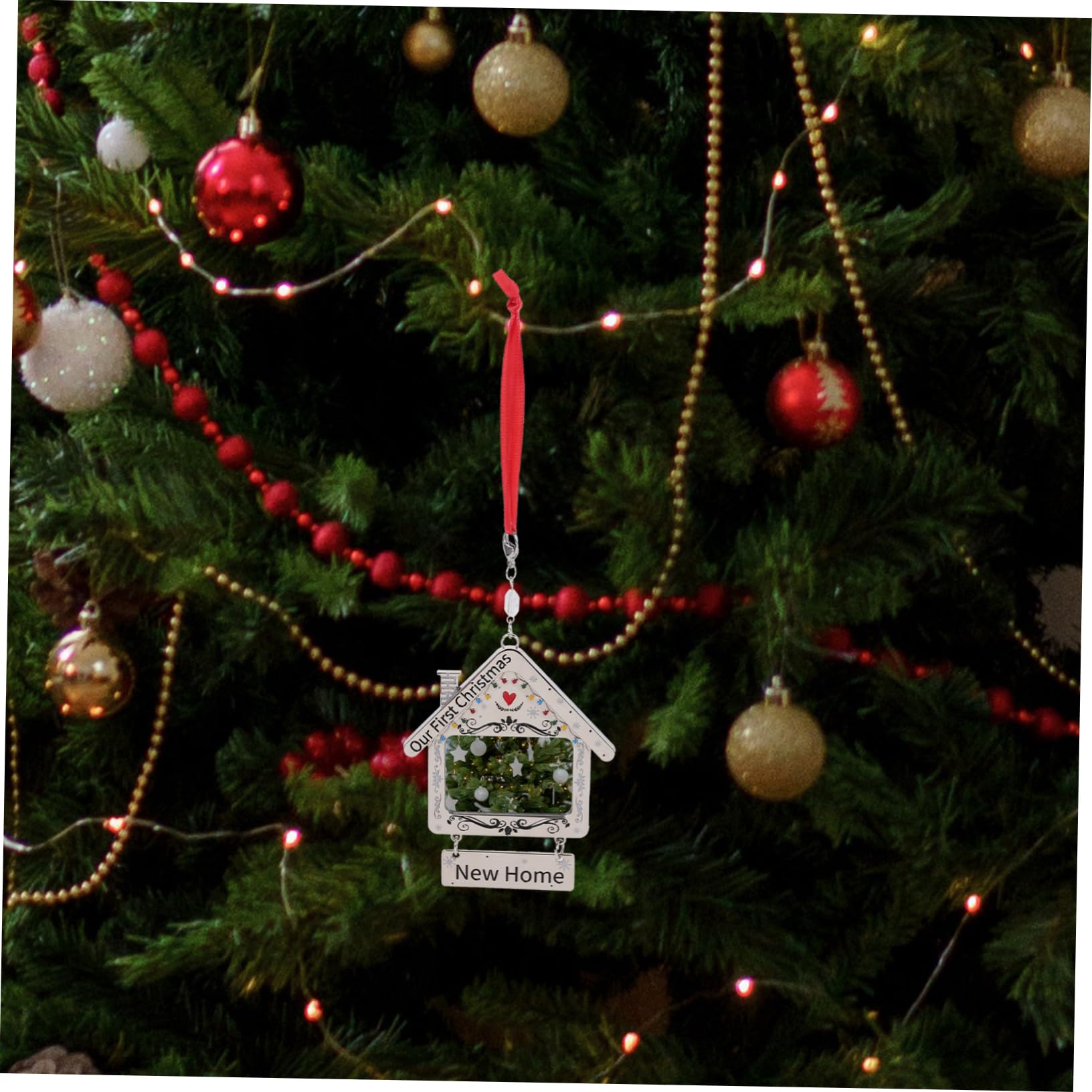 TOPBATHY 5St Weihnachtsfotorahmen Neue hausschmuck für Weihnachten Weihnachtsbaumkugel Weihnachtsdekorationen Christmas Tree Ornaments Bilderrahmen Bildverzierung personalisierte Anhänger