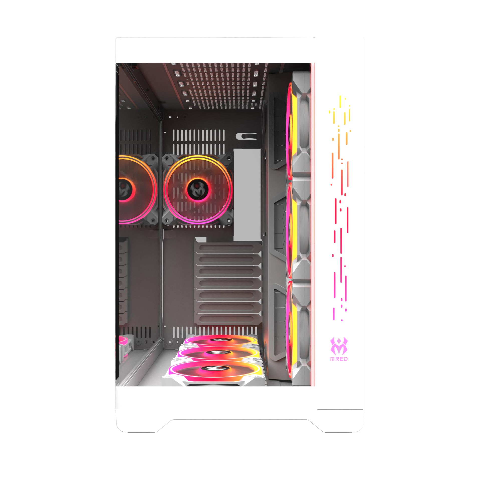 Mred - Pc Gamer Atx - White Rgb Crystal Sea