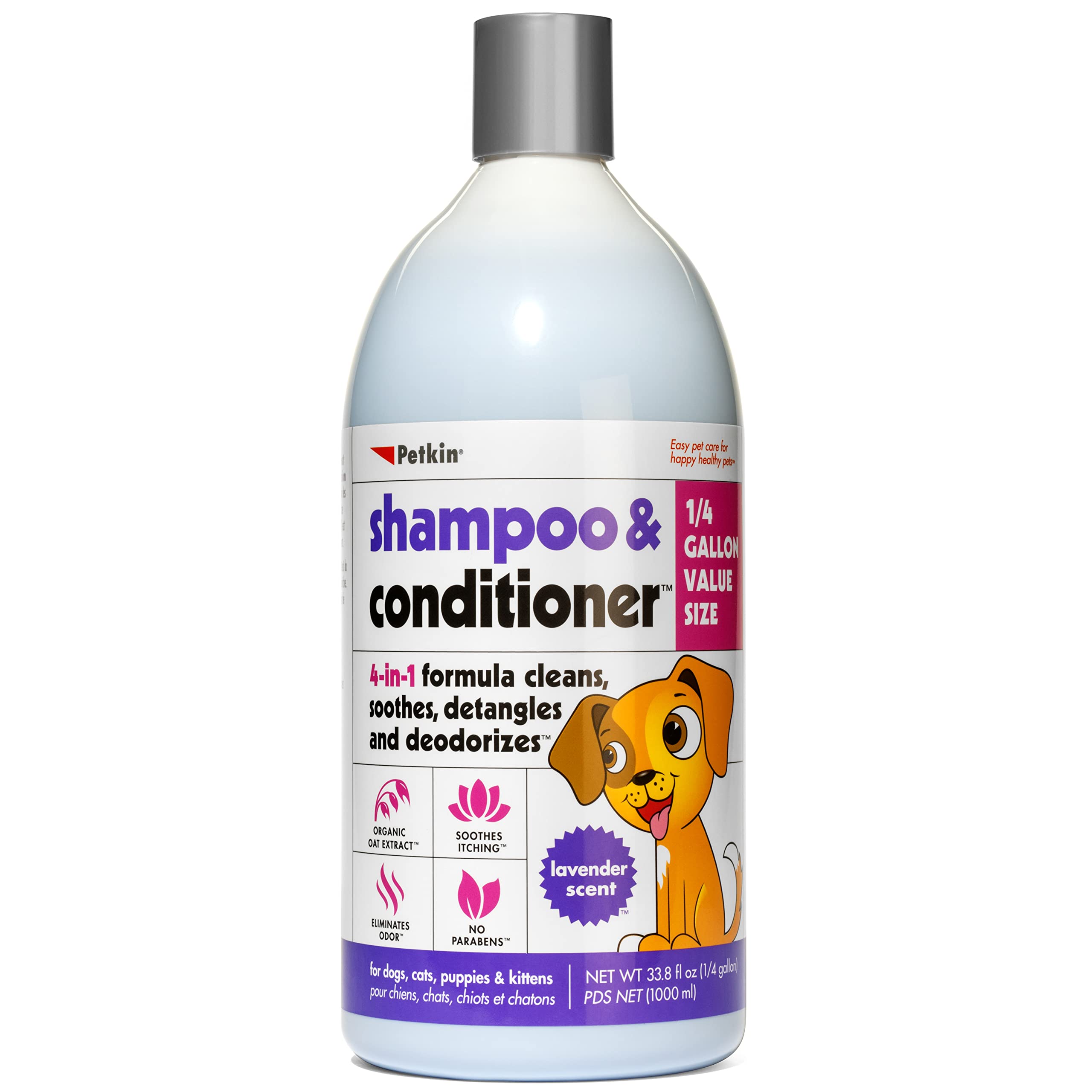 Petkin Shampoo & Conditioner Combines Cleansing, Deodorizing and Conditioning Ingredients to Leave Your Pet Clean, Soft Special 4in1 Formula is Ideal to Give Your Pet That Fresh Feeling Anytime (B0BY27T56K) Amazon Price History, Amazon Price Tracker