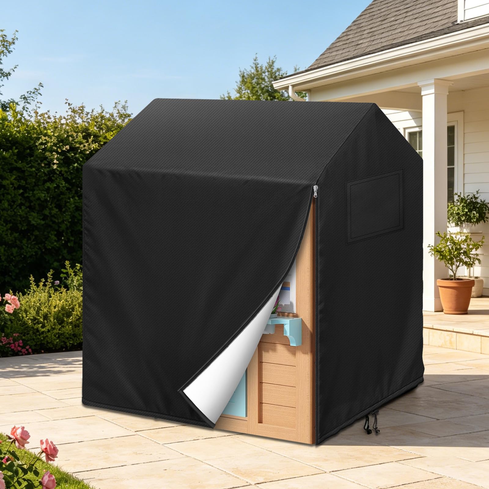 Smoby Abdeckung Spielhaus 600D Wasserdicht Winddicht UV-beständig L145xW145xH160cm