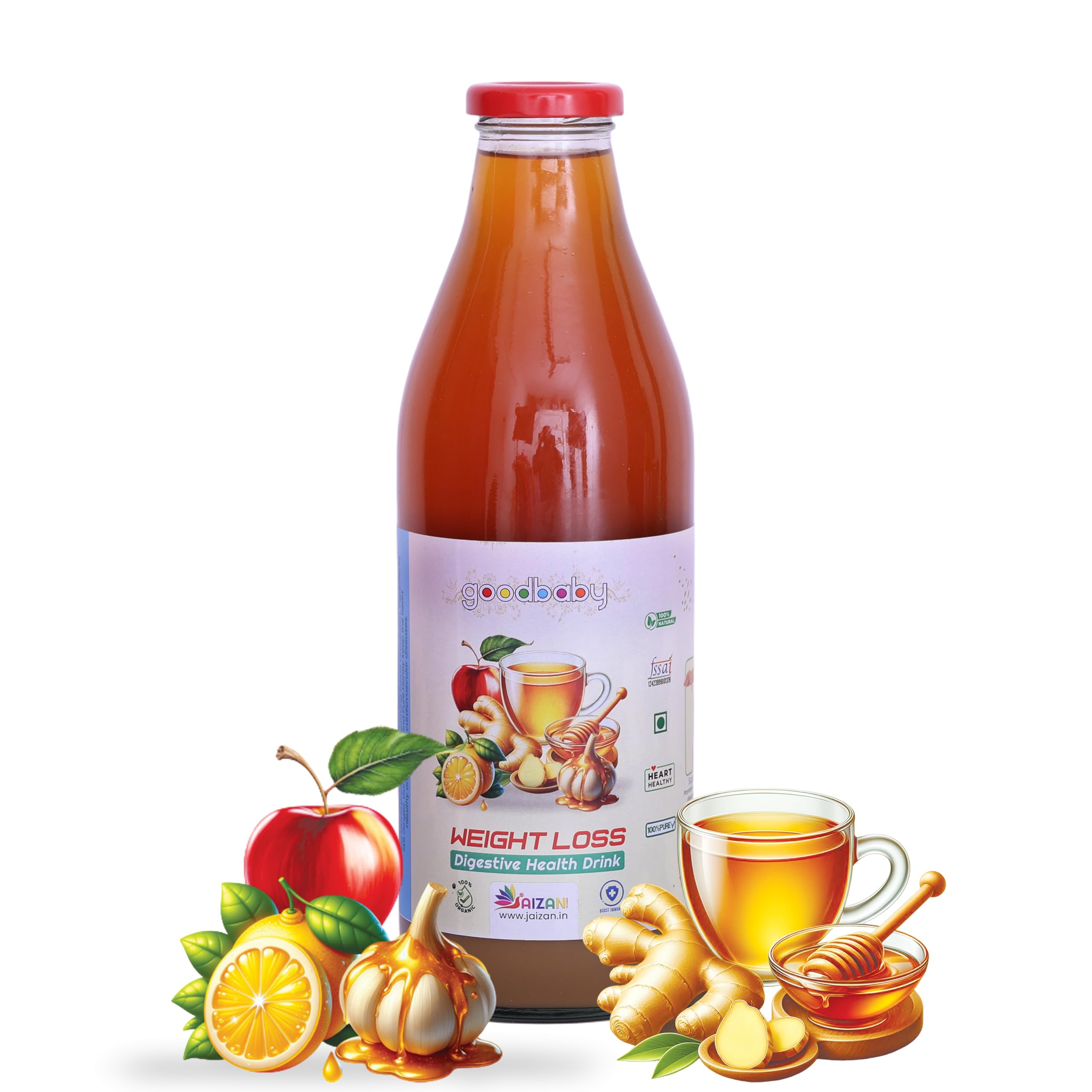 Traditional Homemade WEIGHTLOSS DRINK | Digestive Health Drink | All Natural Nutrition Drink | No added Preservatives & Sugar | easy digestion Cholesterol control, Plenty of Natural ingredients. (500 ML)