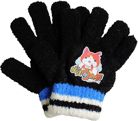 Amazon 妖怪ウォッチ 手袋 キッズ 5本指 A柄 ワンサイズ ブラック 手袋 通販
