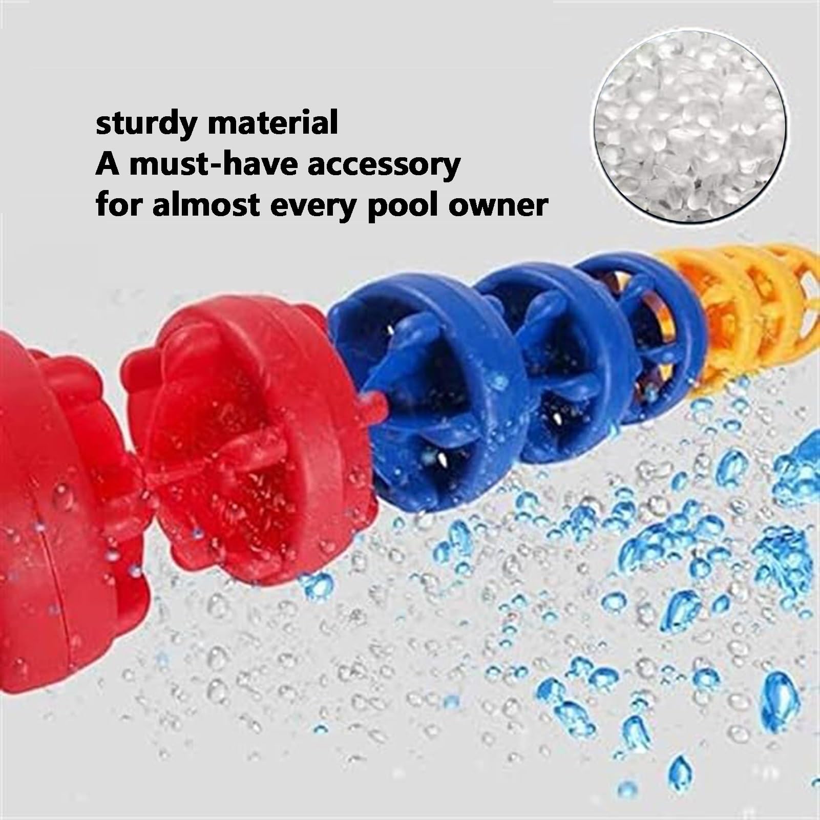 Divisori per corsie per piscina, kit boa in plastica resistente per corsie di nuoto e zone di sicurezza, ideale per competizioni in piscina e sessioni di allenamento