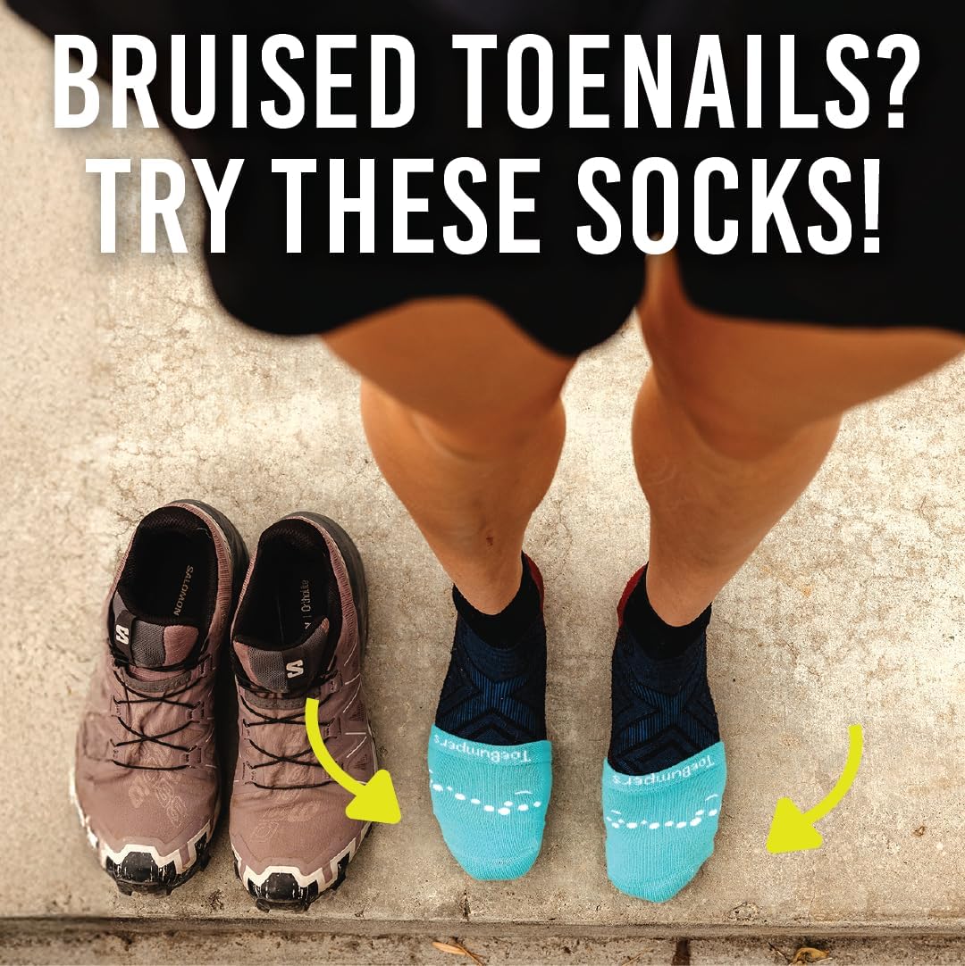Toe Socks for Women Soft & Breathable for Protection - Toe Cover Socks for Blisters During Running & Hiking