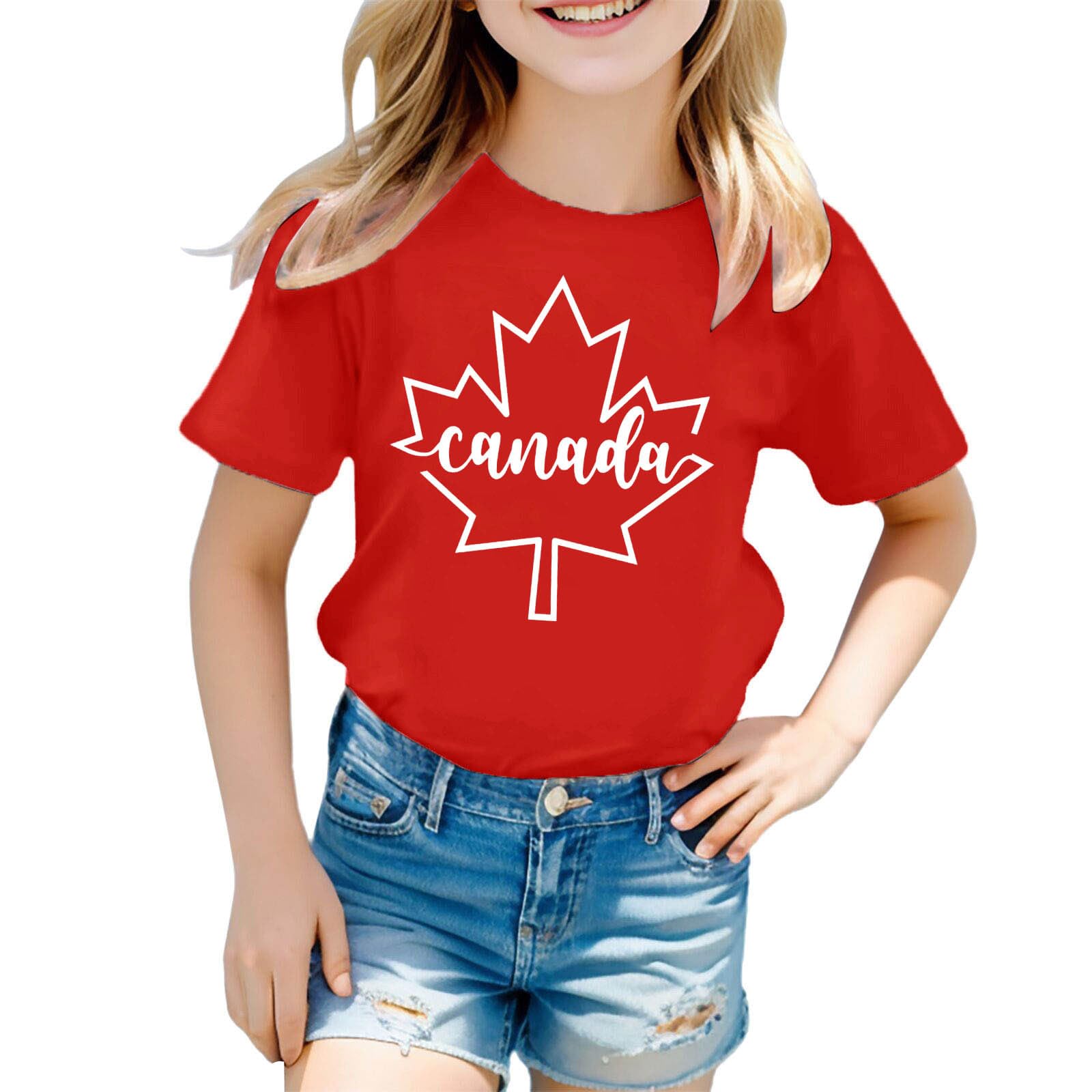 Mädchen Kurzarm T-Shirt Sommer Basic Shirt mit Rundhalsausschnitt für Casual Style täglichen Komfort