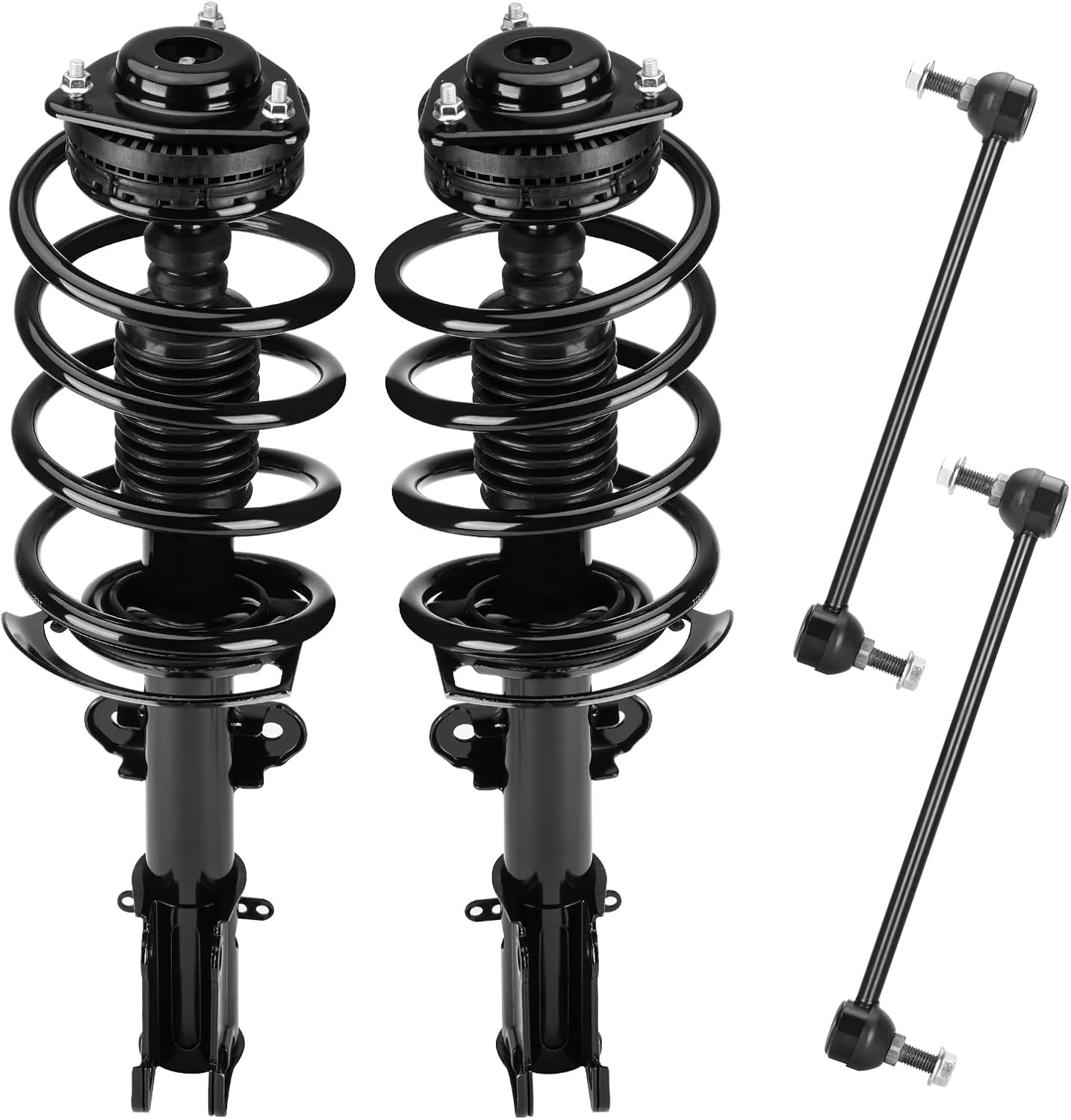 Front Coil Spring Strut & Stabilizer Sway Bar Links Fit for