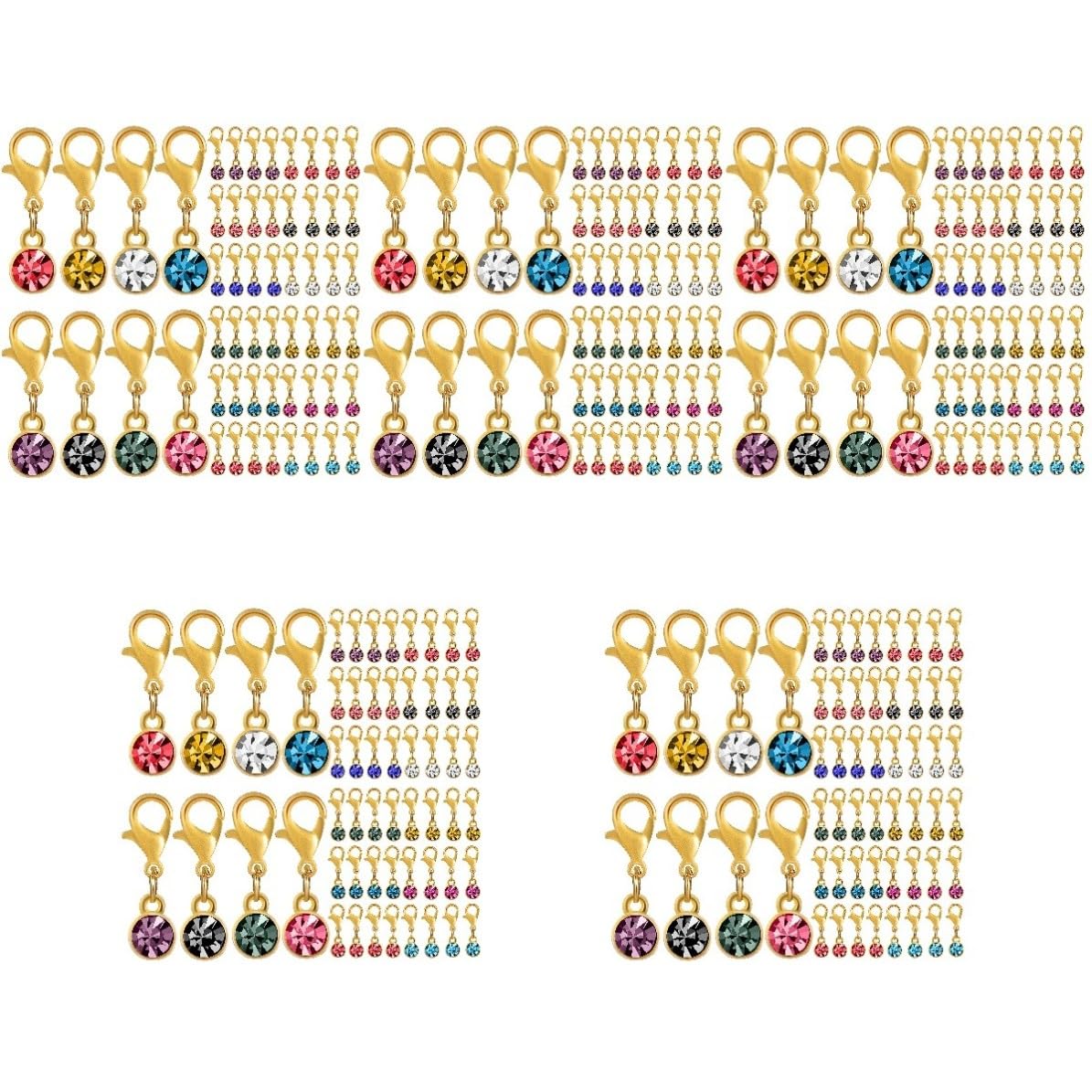 TOPBATHY 240 Pièces Pendentifs de Bijoux DIY en Alliage, pour Création