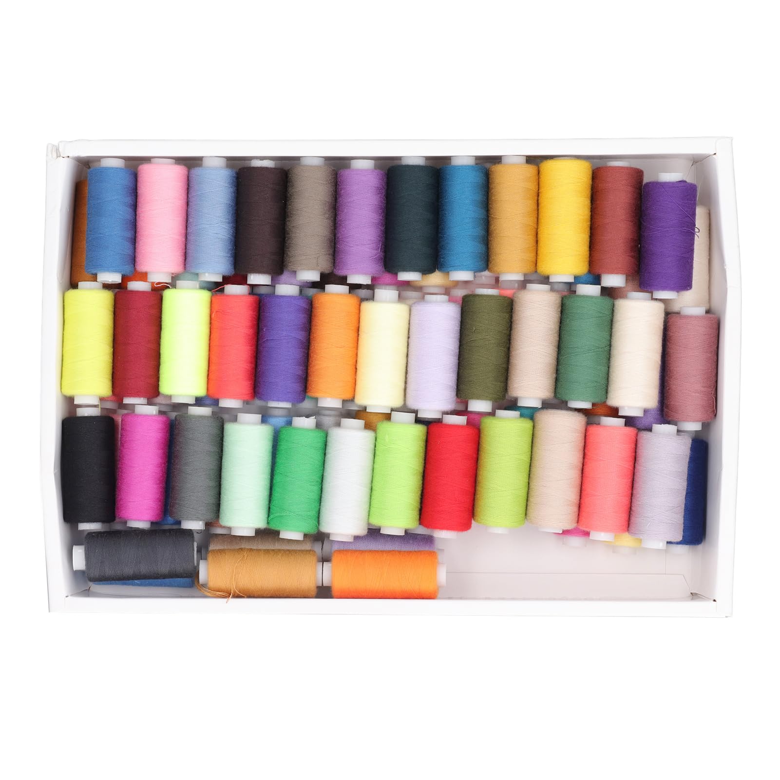 Set di fili da cucito, 400 yard, 80 colori, fili per macchina da cucire in poliestere, assortimento di fili per cucito a mano con bobine antinodo per quilt artigianale, ricamo e