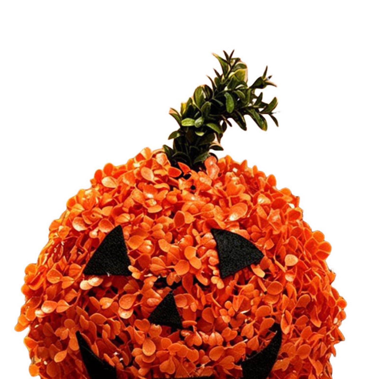 Sztuczne drzewo topiary z dyni, dekoracje zewnętrzne na Halloween | Trwała świąteczna jesienna dekoracja na ganek domowy trawnik ogrodowy B 1 szt