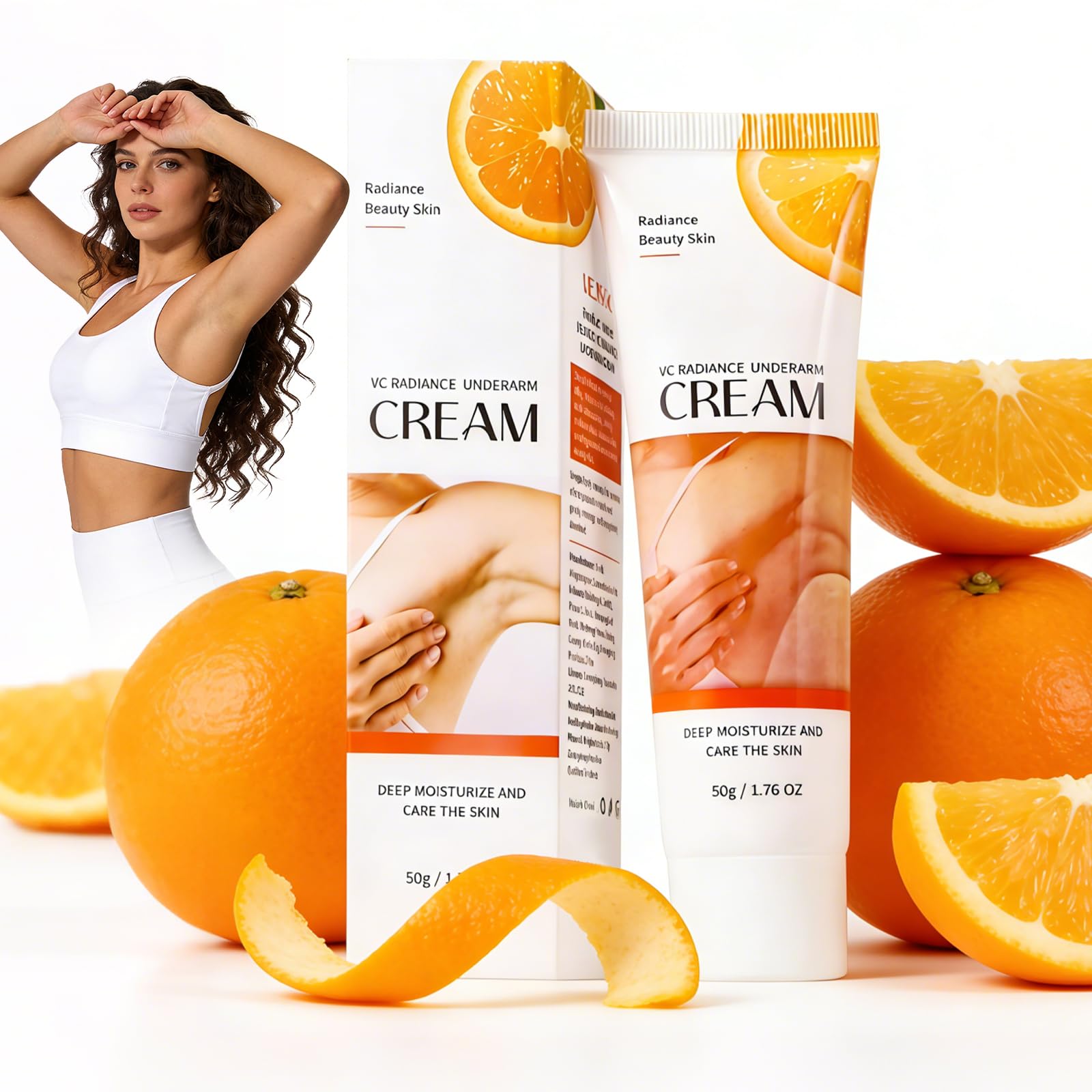 Crema Blanqueadora para Partes Íntimas y Cuerpo con Niacinamida y Colágeno, Crema Aclarante de Axilas, Entreperna, Codos y Rodillas, Hidratación Profunda y Corrección de Manchas Oscuras, 80g — view 8