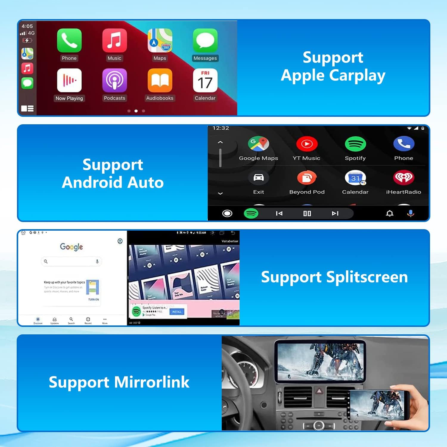 road top android 12 car stereo 12 3 car touch screen for mercedes benz c class w204 2008 to 2010 year 8128gb support wireless carplay global weat