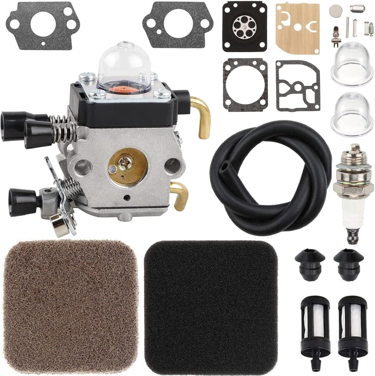 14-teiliger Vergaser Mit Kraftstoffleitung Für STIHL HS75 HS80 HS85 Hl75 Hl75k Fh75 Ht70 Ht75 Km80 Km85 Km85r Sp80 Sp85 Fc75 Fc85 Heckenscheretrimmer 92932728 14-teiliger Vergaser Mit Kraftstoffleitung Für STIHL HS75 HS80 HS85 Hl75 Hl75k Fh75 Ht70 Ht75 Km80 Km85 Km85r Sp80 Sp85 Fc75 Fc85 Heckenscheretrimmer 92932728