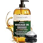 Cosmetasa Sore Muscle Massage Oil for Massage Therapy with Roller - All Natural, Cruelty-Free Massage Oils for Muscle Relaxing & Joint Comfort - Arnica Extract with Lavender & Chamomile Oil (8.8 oz)
