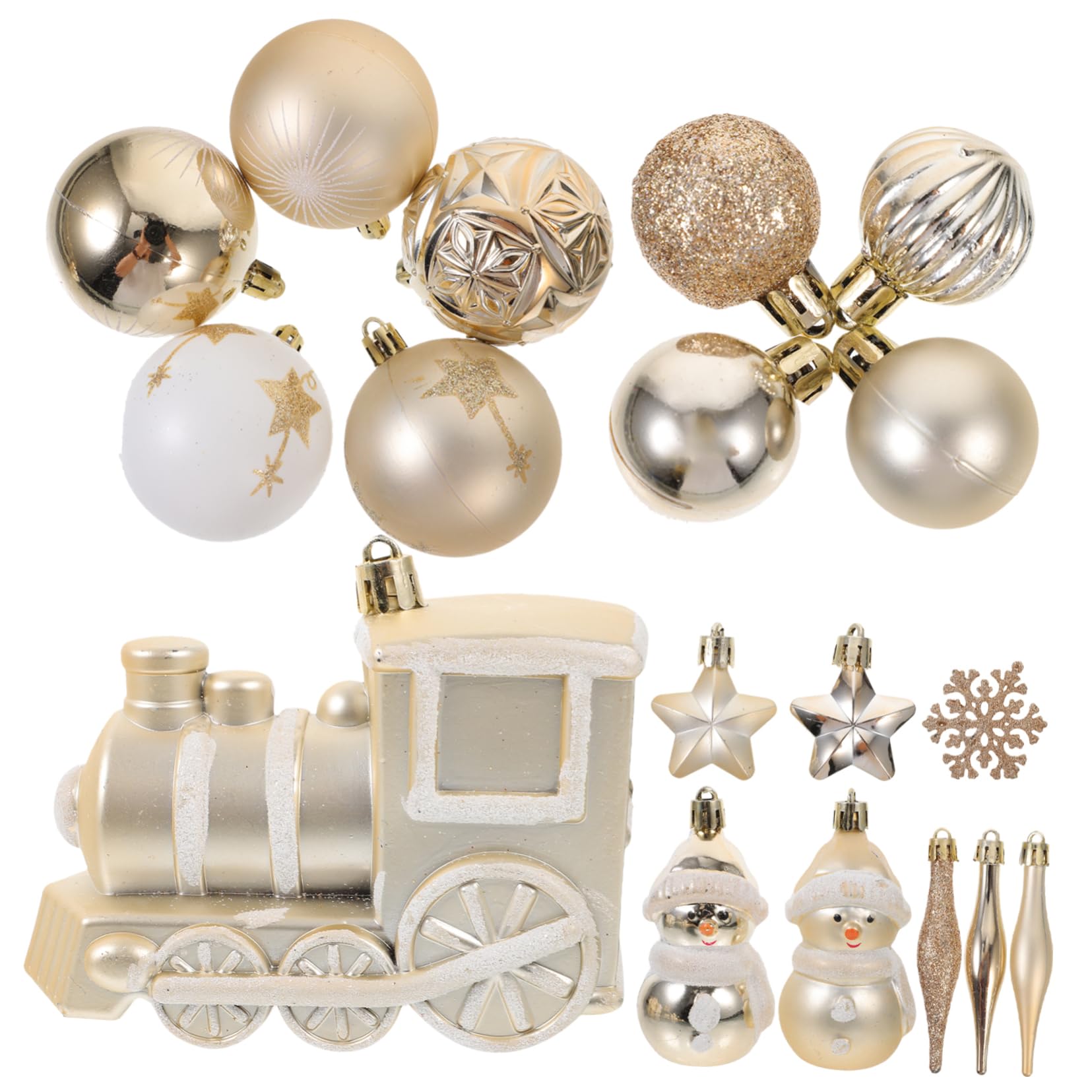 Boules de Noël suspendues et accessoires de décoration de fête