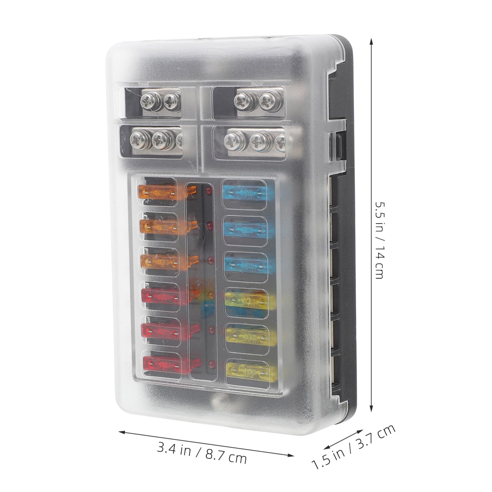 CHILDWEET 32v Car Fuse Block Holder Way Sicherungsbox Für Fahrzeuge Geeignet Für Wohnmobile Und Yachten Einfache Installation Schützt Fahrzeugstromkreise