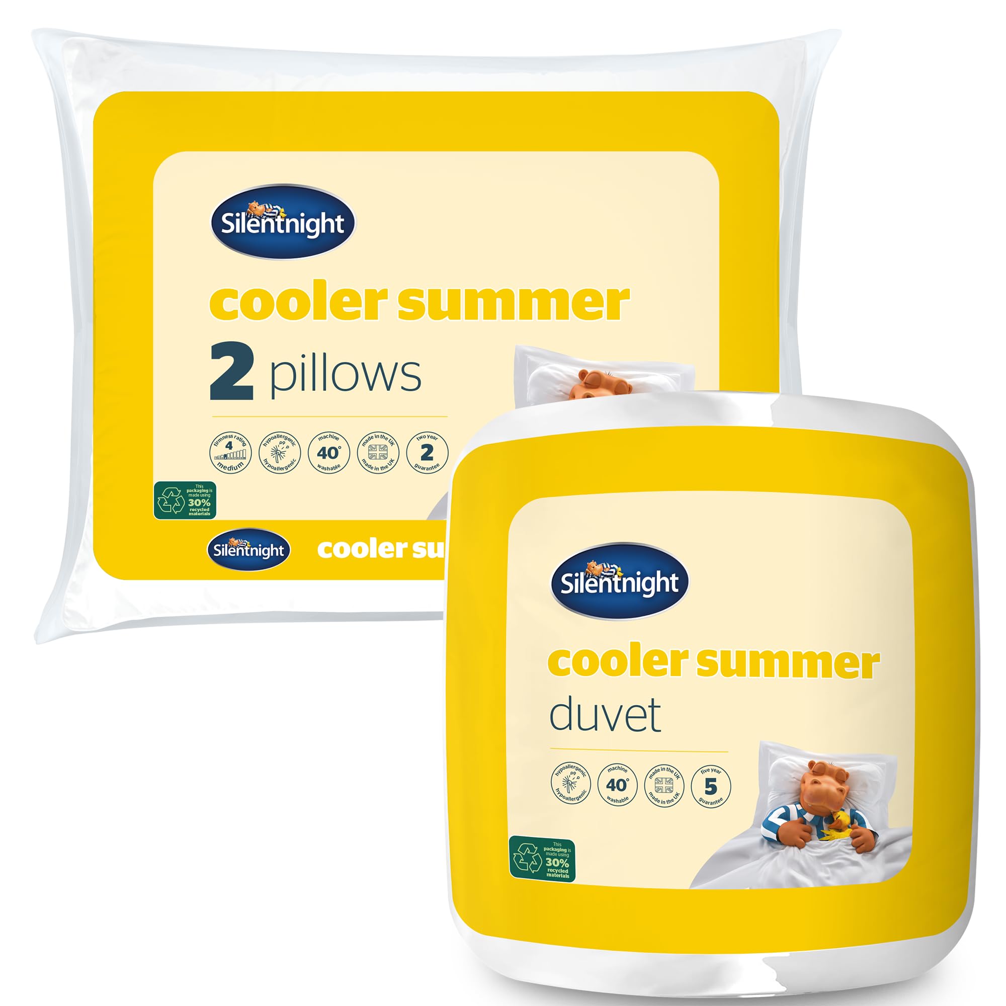 Silentnight Duvet & Pillow Cooler Summer 4.5 Tog (, King)