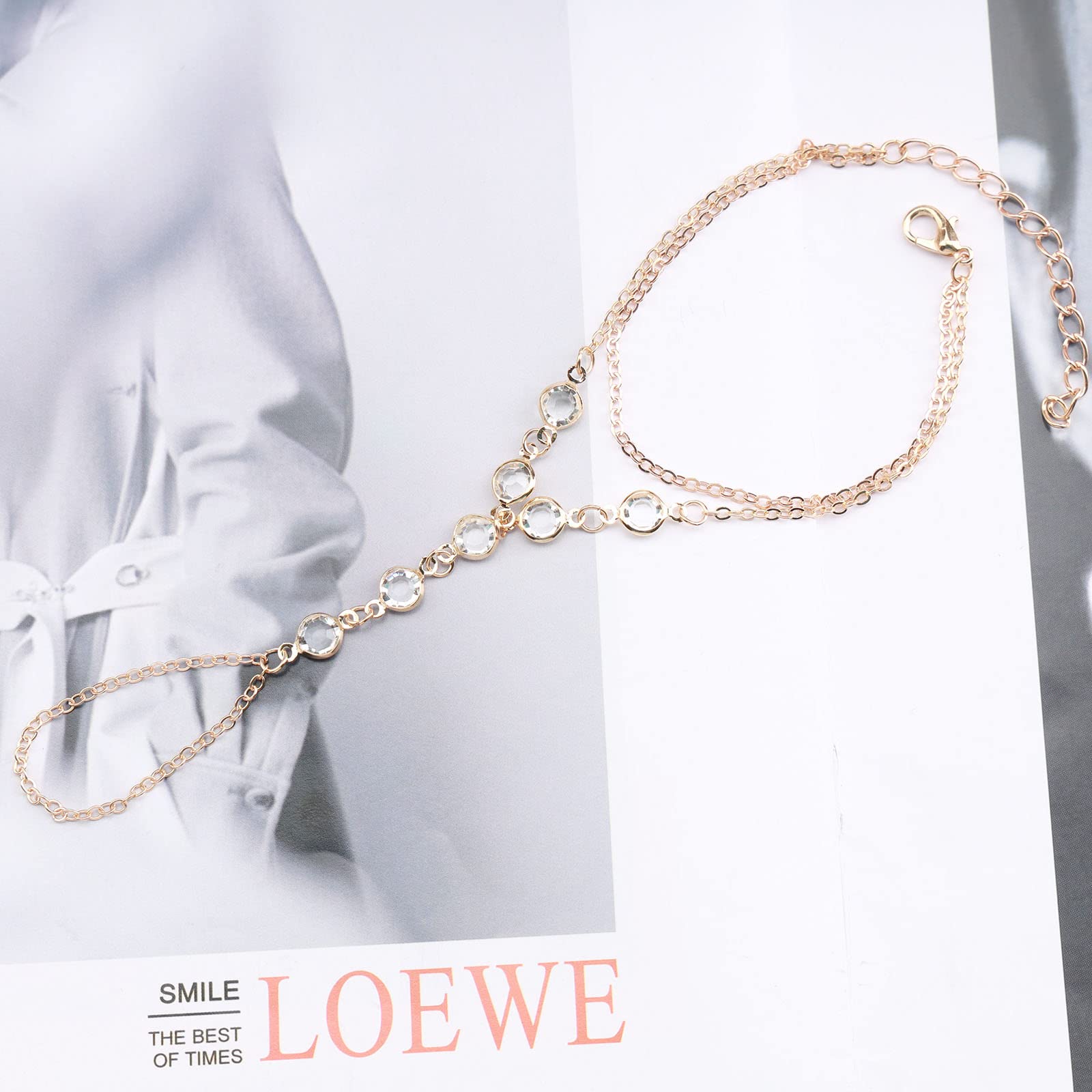 Set di bracciale e anello con perle vintage anni '20, gioielli da matrimonio in stile Grande Gatsby - Italia