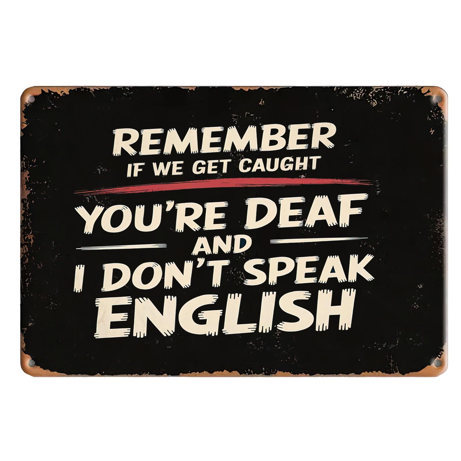 Amusing Daily Agreement Vintage Metal Sign Humorous Life Tip Retro Wall Decor Plaque for Home Outdoor Leisure Area 8x12 Inch