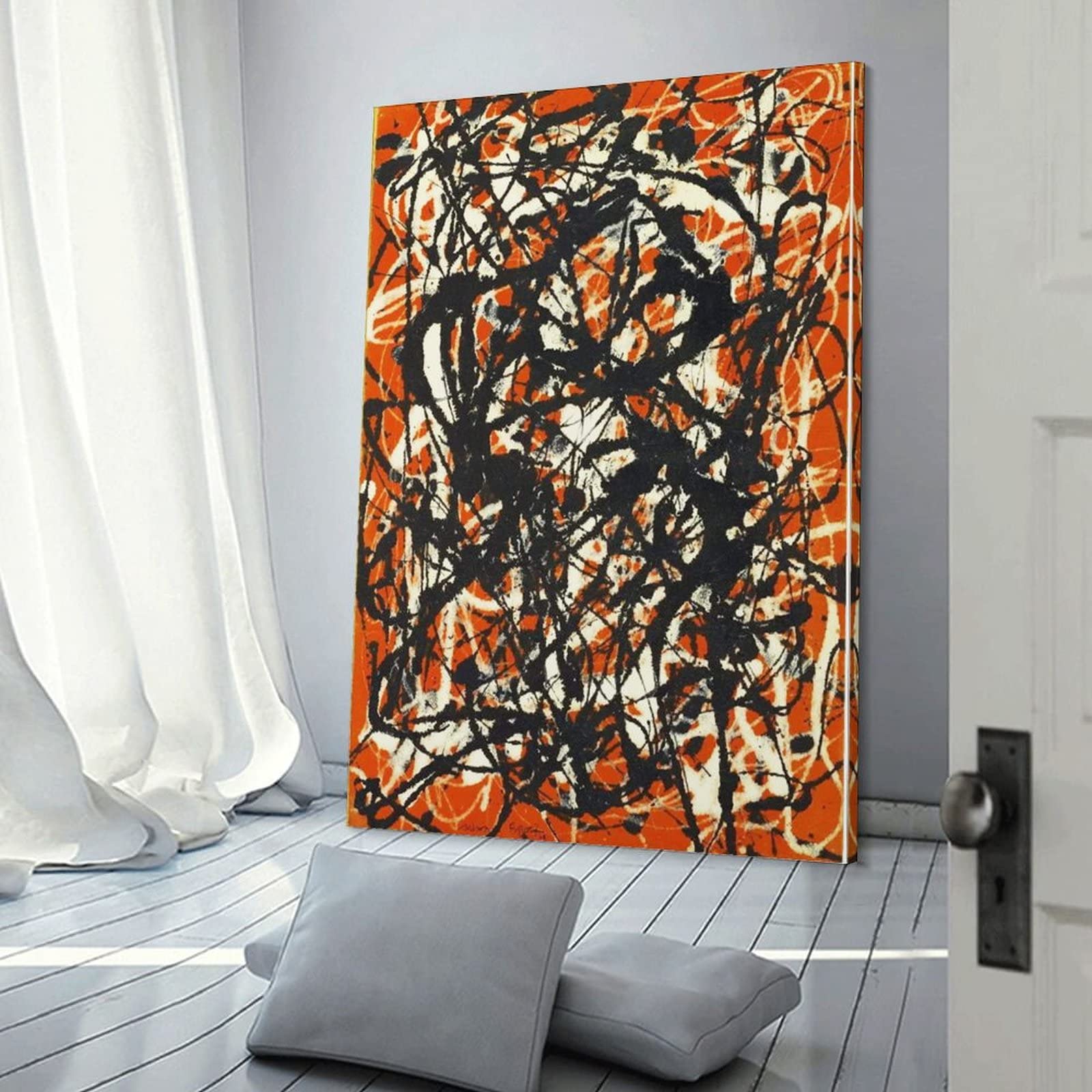 ジャクソン・ポロック有名な絵画(フリーフォーム) 抽象ポスター