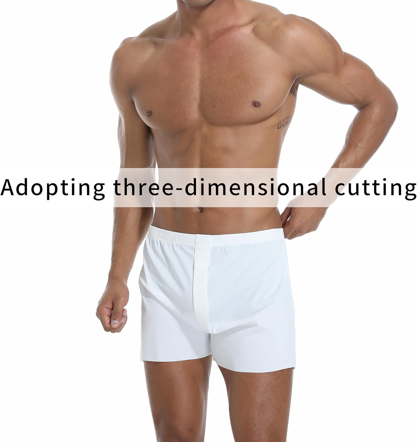 VISSAY Men's Tagless Boxer Underwear, Soft Comfortable Breathable Boxers Short, Silky Pajama Bottoms for Men - Image 4