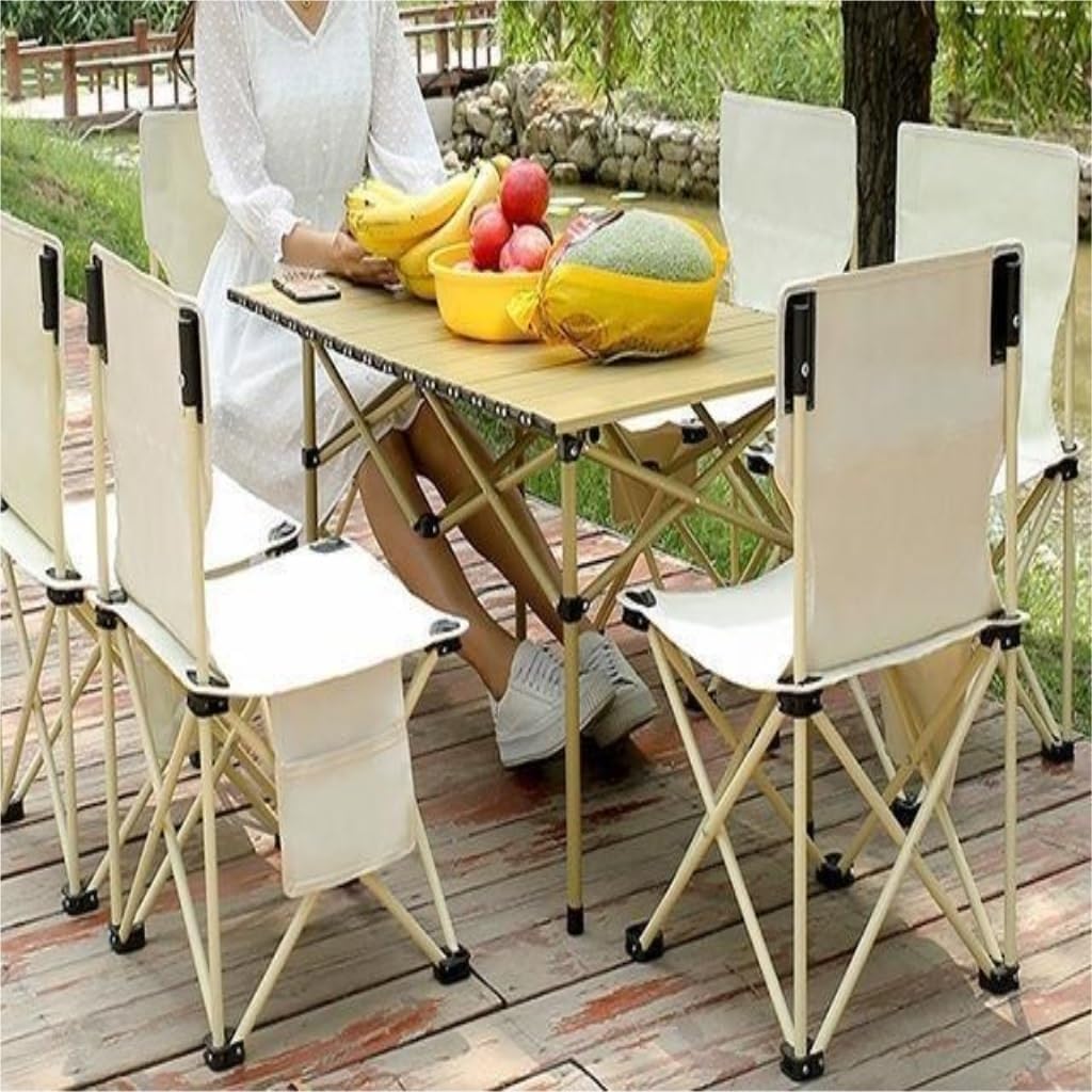 Outdoor-Klapptische und Stühle Set – tragbare Picknick- und Campingausrüstung, bequem und einfach zu transportieren für Outdoor-Aktivitäten