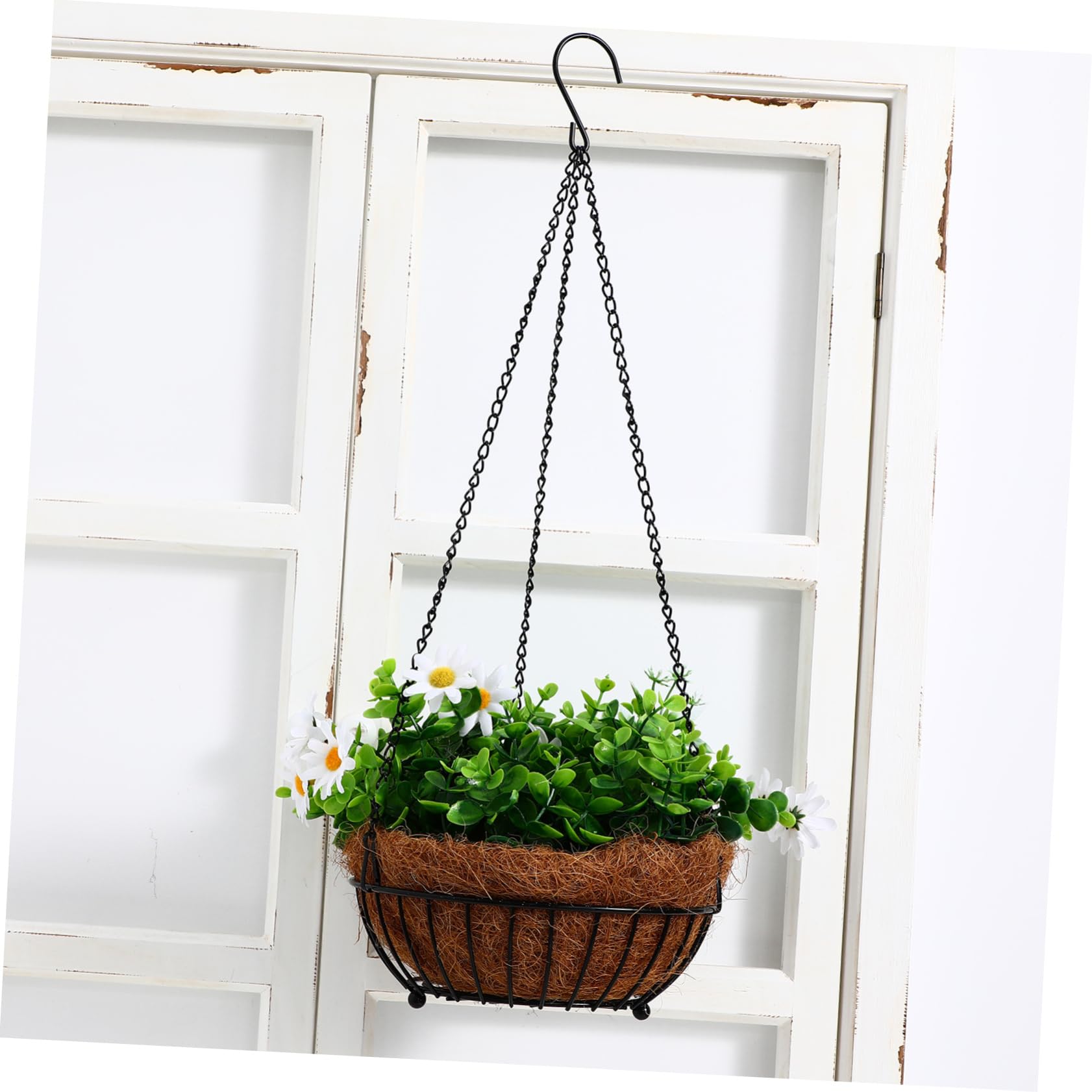 Toyvian 3 Set Fioriere Sospese Ganci Per Piante Mangiatoie Per Uccelli E Decorazioni Da Resistente Agenti Atmosferici 5 Pezzi*3