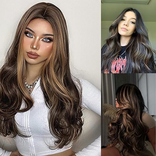 Miniatura 6 de Extensiones de cabello humano brasileño sin costuras con clip, color negro natural degradado que se desvanece a castaño castaño, extensiones de