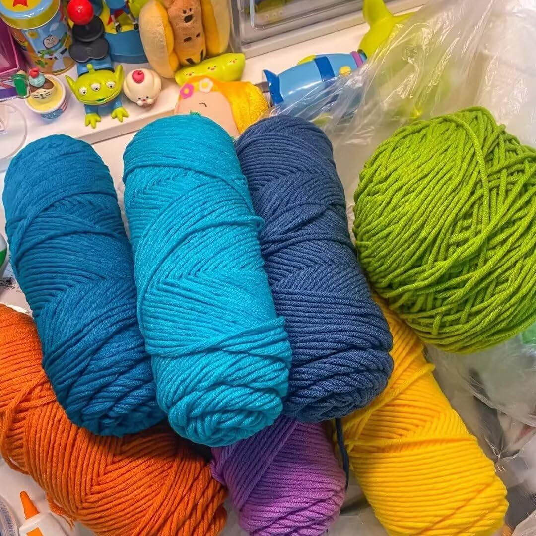 Bolas de 100g/200g de hilo de tufting surtido,hilo de tufting de la serie de colores degradados,juego de hilo mixto de fibra acrílica para tejer,ganchillo,bola de hilo profesional de 8 hebras