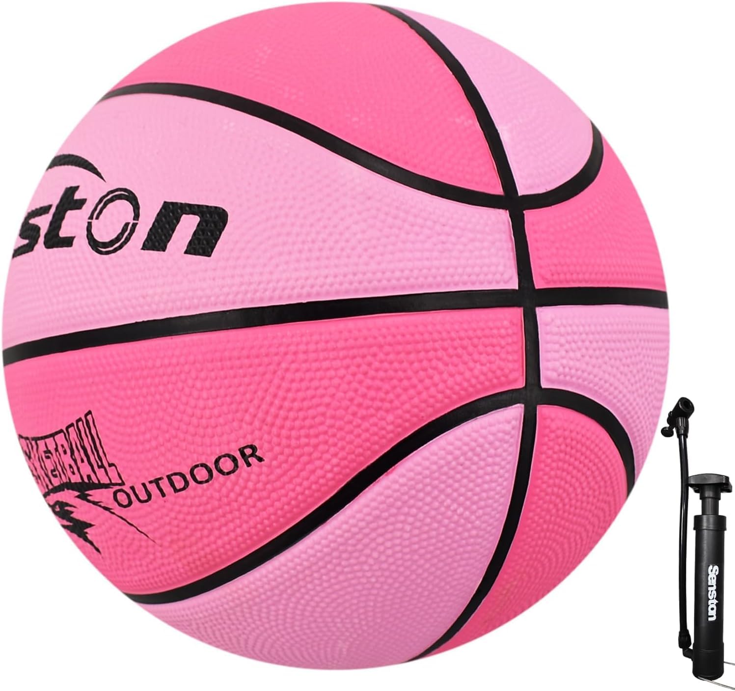 Senston Basketball Größe 6, Basketbälle mit Pumpe für Damen und Mädchen