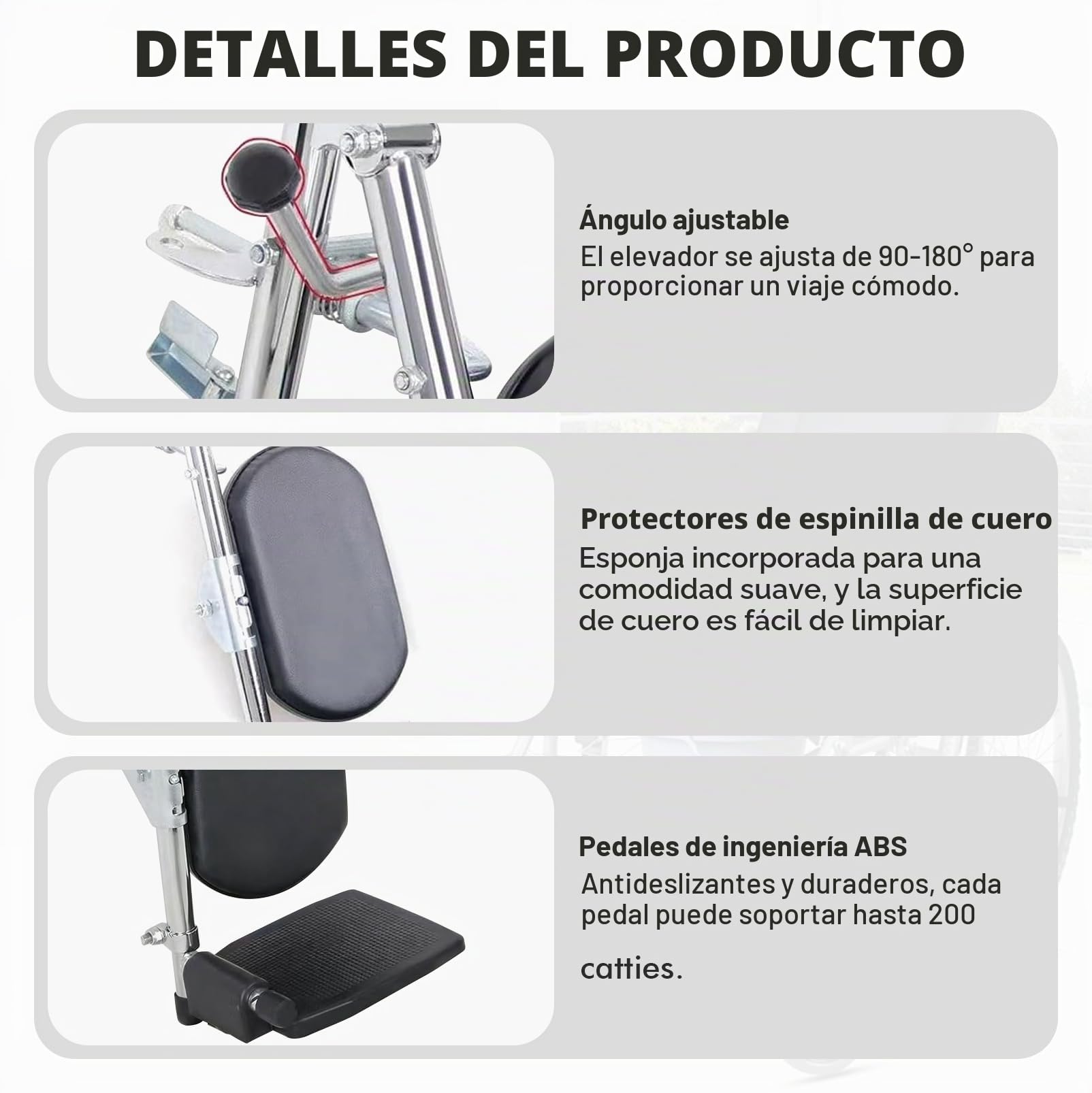 2 Reposapiés para Sillas de Ruedas Ajustables | Ajuste de Ángulo 90° – 180°, Carga de 100 kg, Reposapiés Elevables para sillas de ruedas, Reemplazo Universal