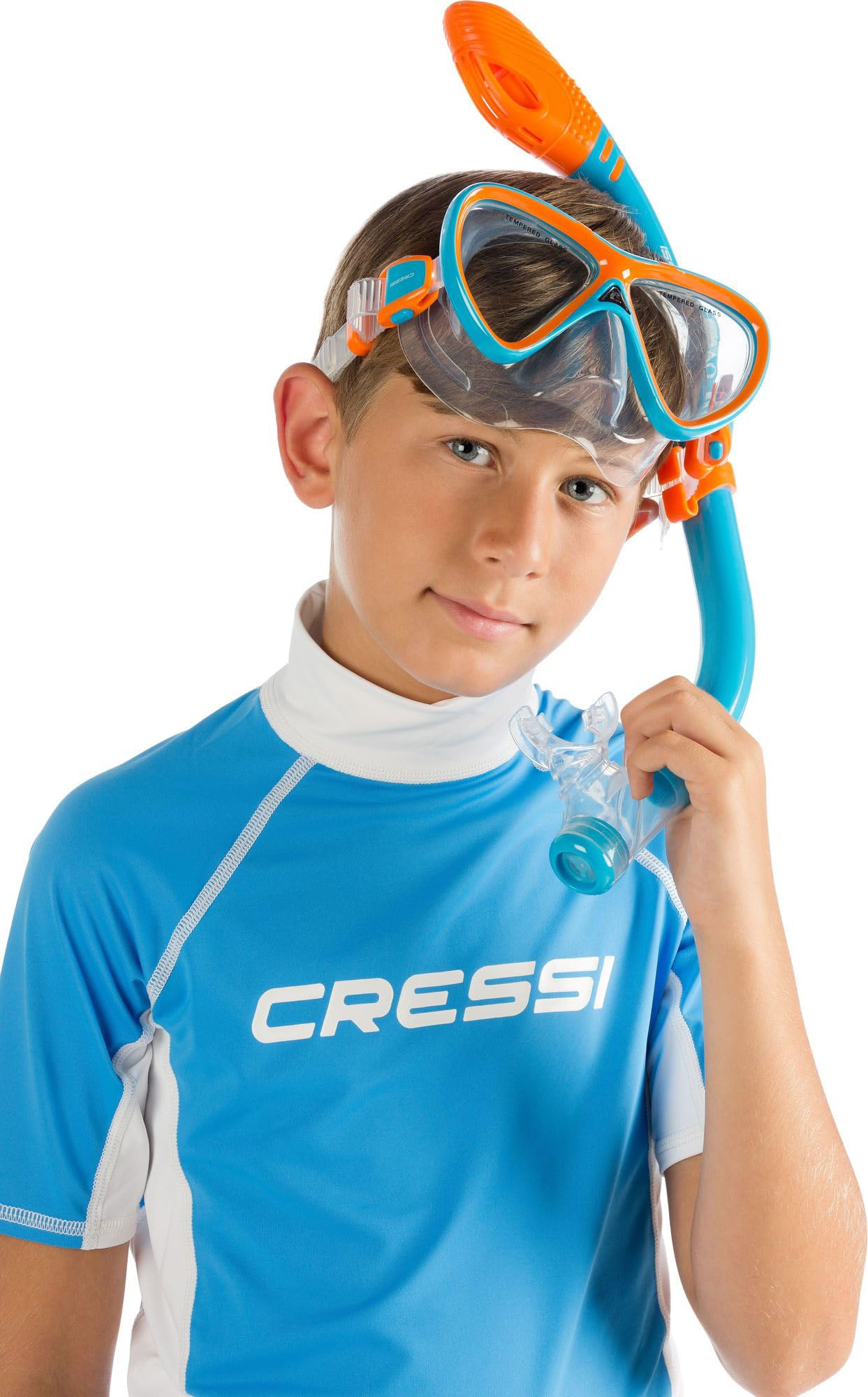 Cressi Junior Rash Guard UV Sun Protection (UPF) 50+, Short/Long Sleeve - Cressi Italian Quality Since 1946